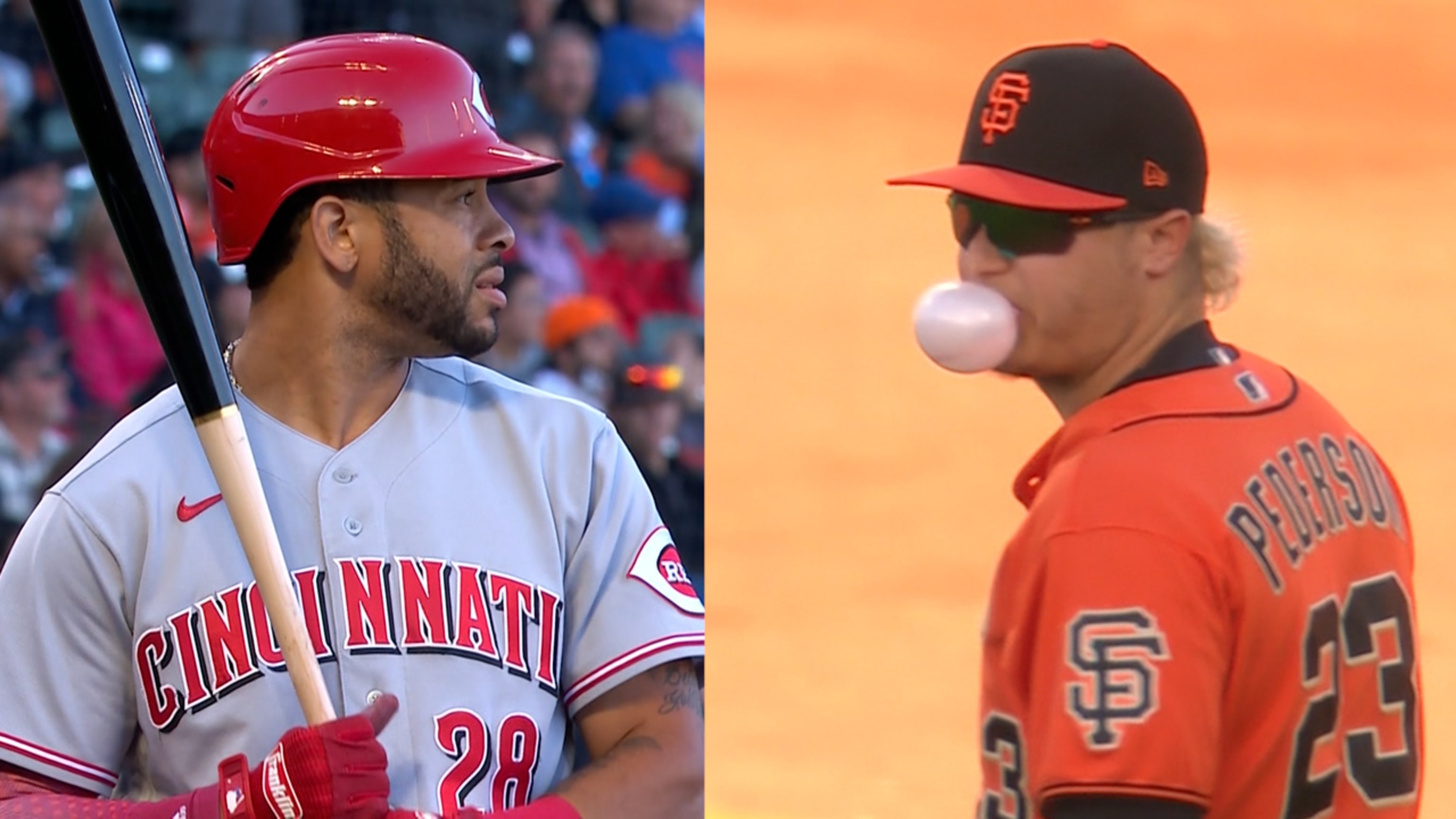 Reds' Pham and Giants' Pederson in pregame altercation