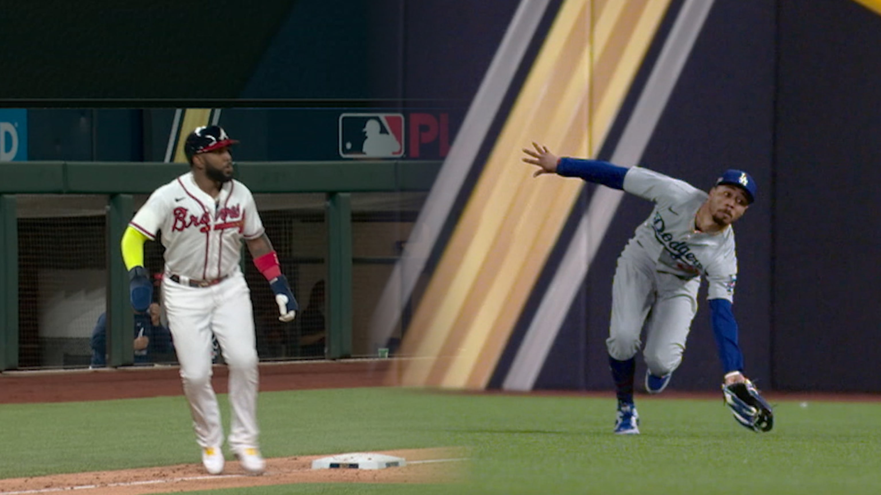 Betts captura y dobla a Ozuna