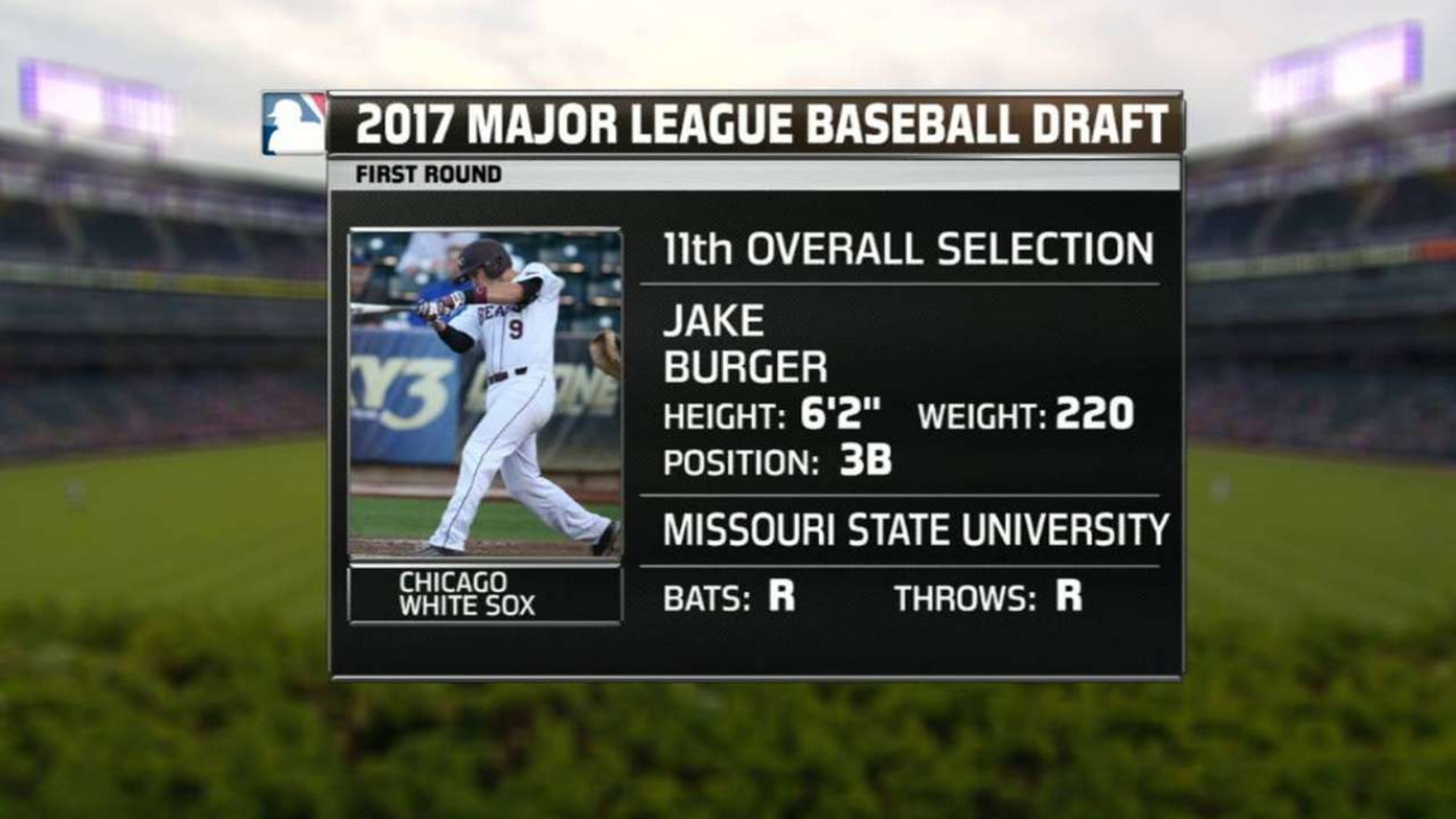 White Sox pick Missouri State's Jake Burger 11th overall in MLB Draft