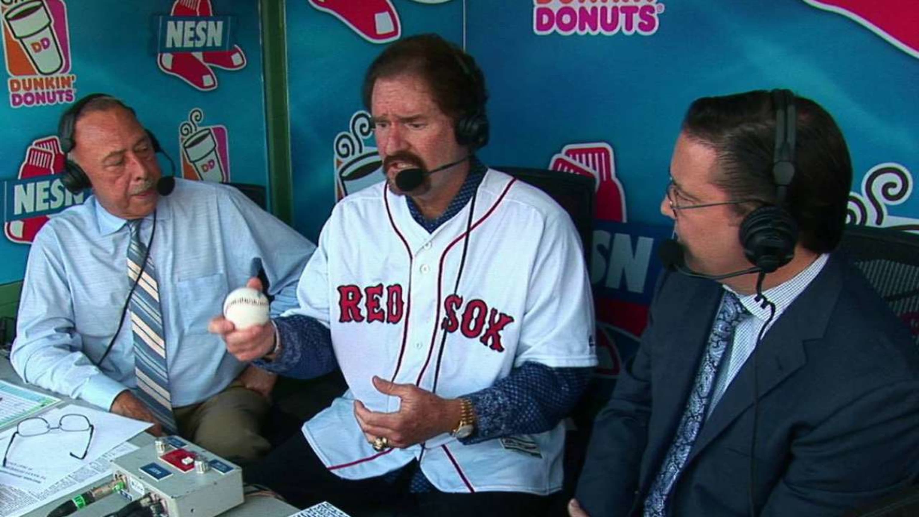 Wade Boggs looks on as his number, 26, is unveiled with Red Sox