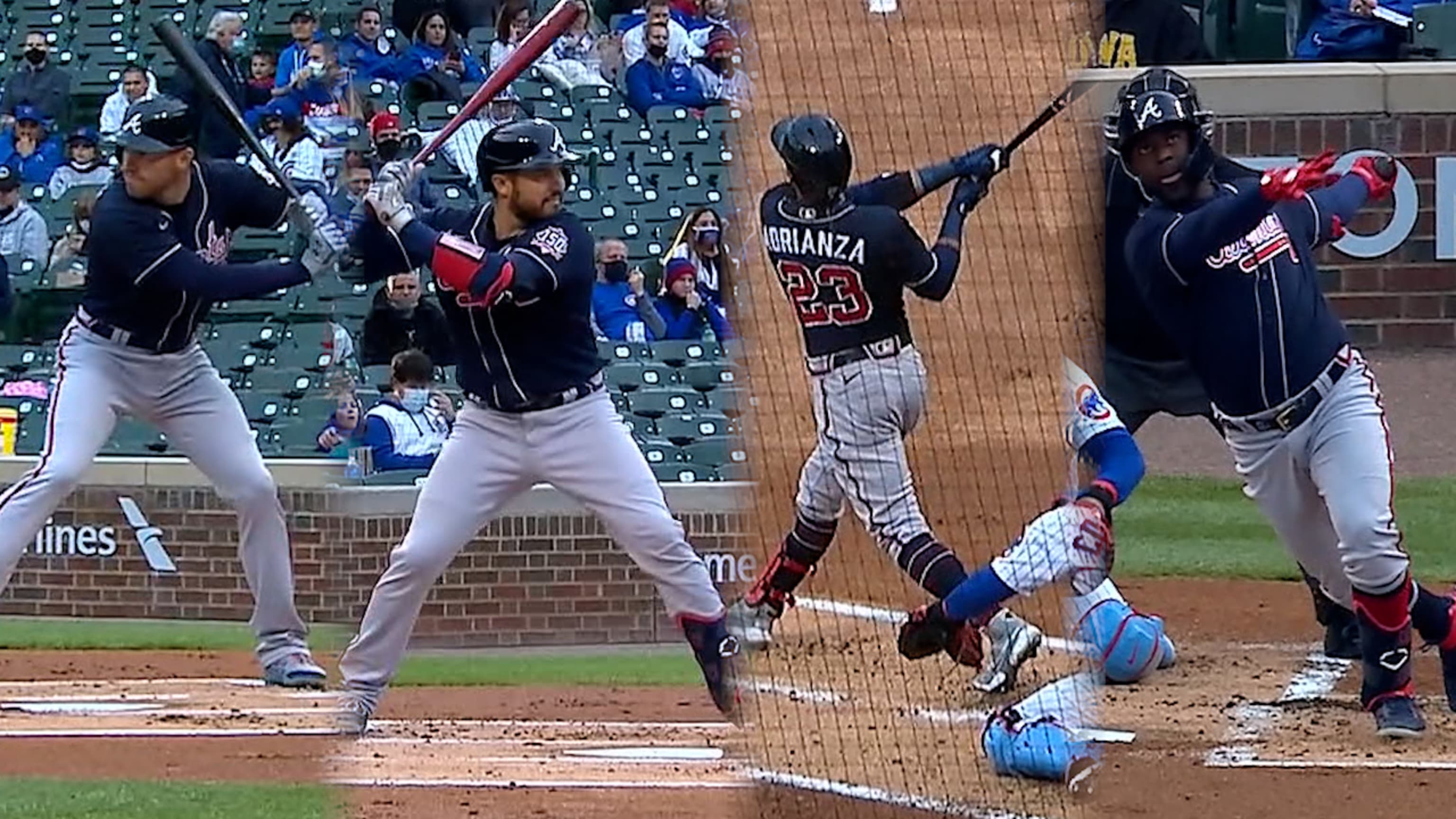 Bravos pegan 4 HRs en la 1ra  