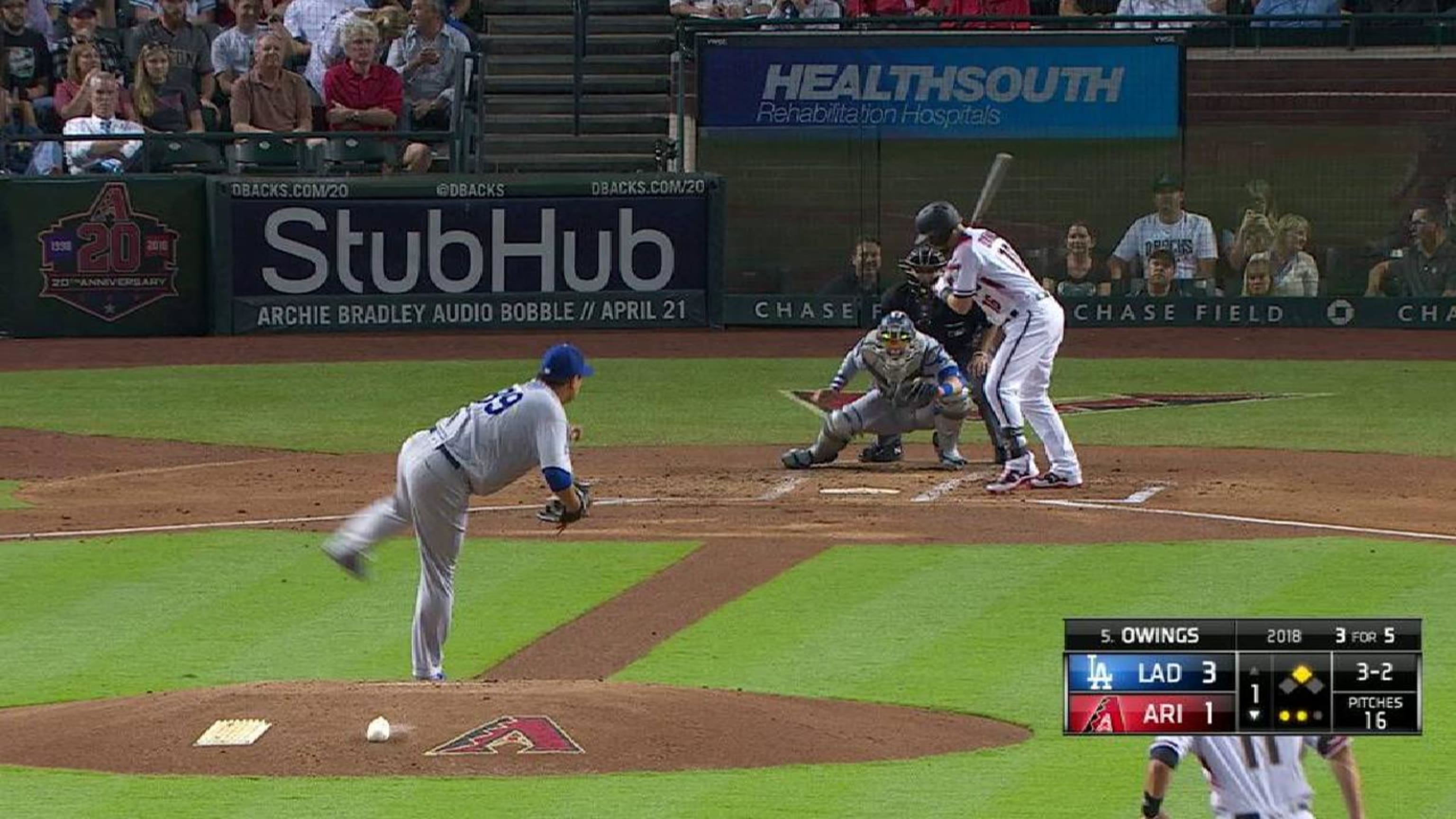 Ryu strikes out Owings