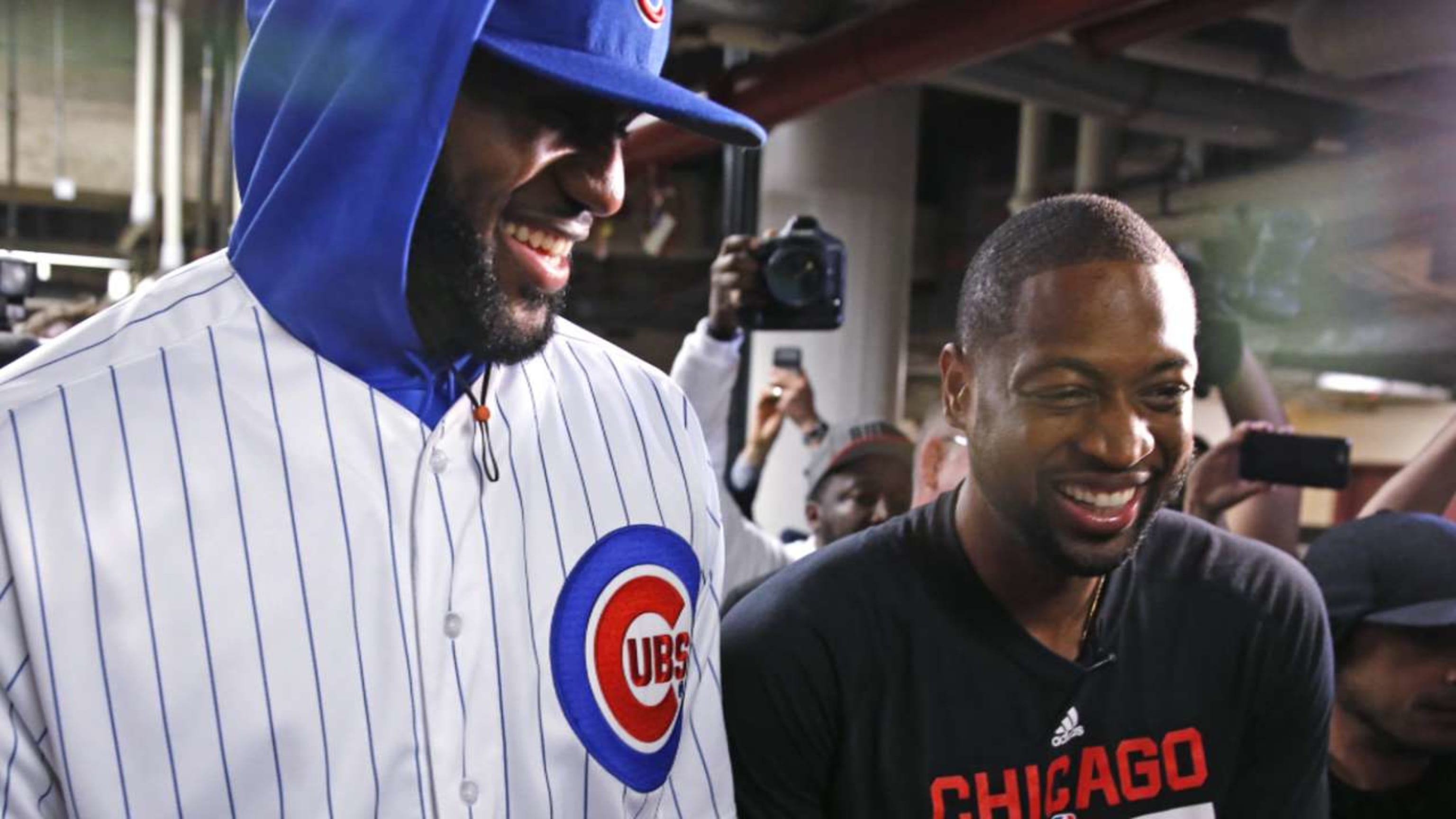 LeBron James wears Chicago Cubs uniform after losing World Series bet to  Dwyane Wade - ABC7 Chicago