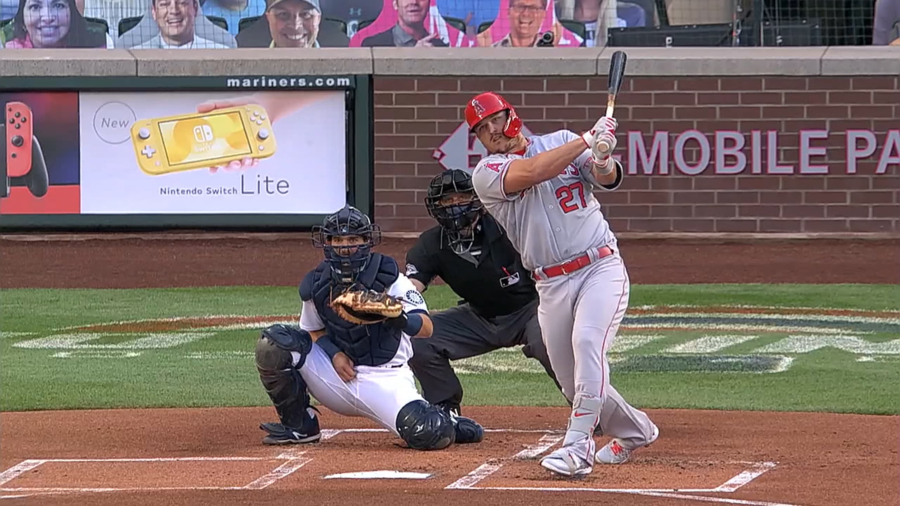 Mike Trout homers in return