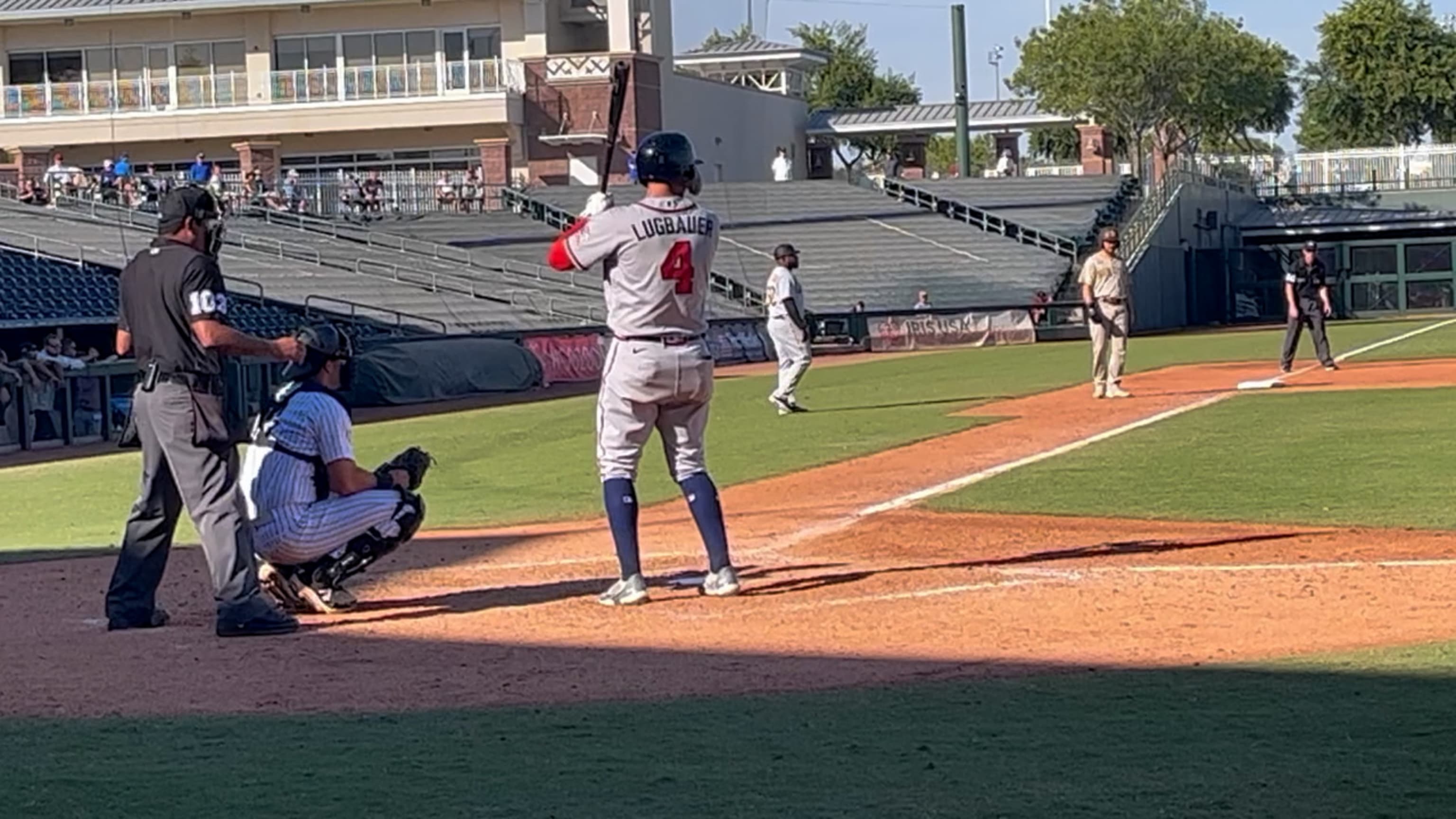 First base prospect Drew Lugbauer gives Athletics walk-off victory