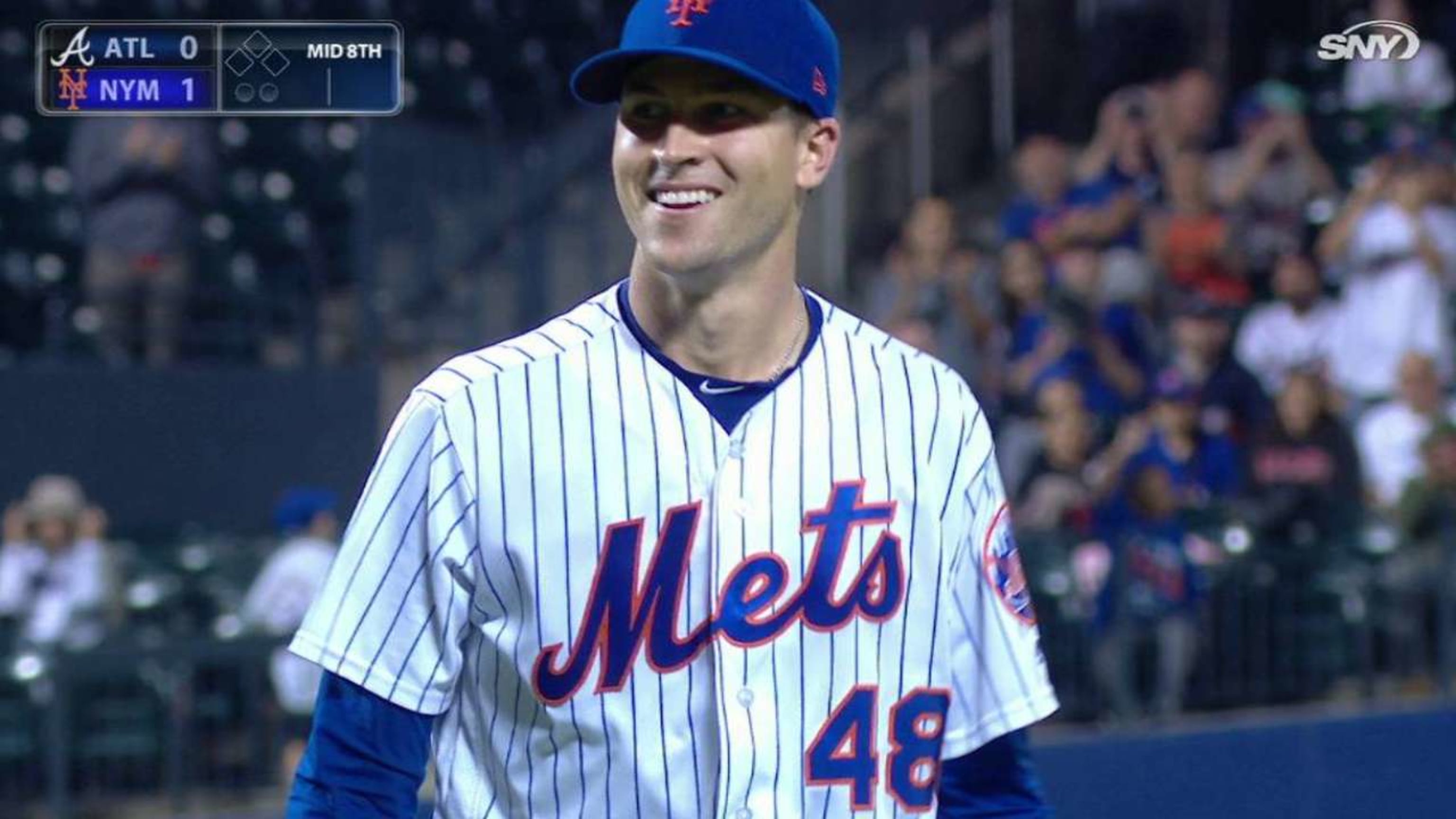 Jacob deGrom gets 1,000th career strikeout