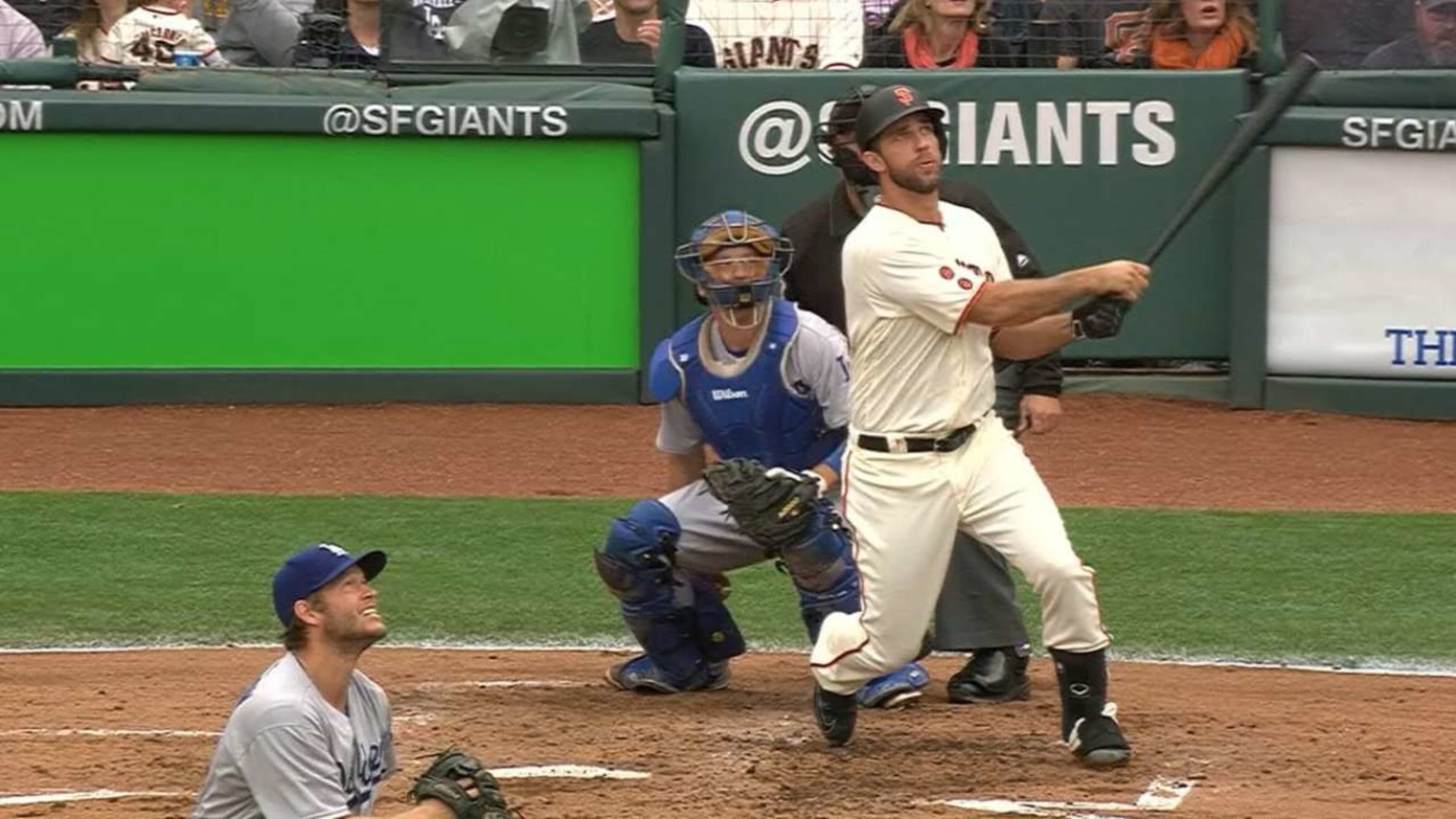 Madison Bumgarner is the only pitcher to homer off Clayton Kershaw, and now  he's done it twice