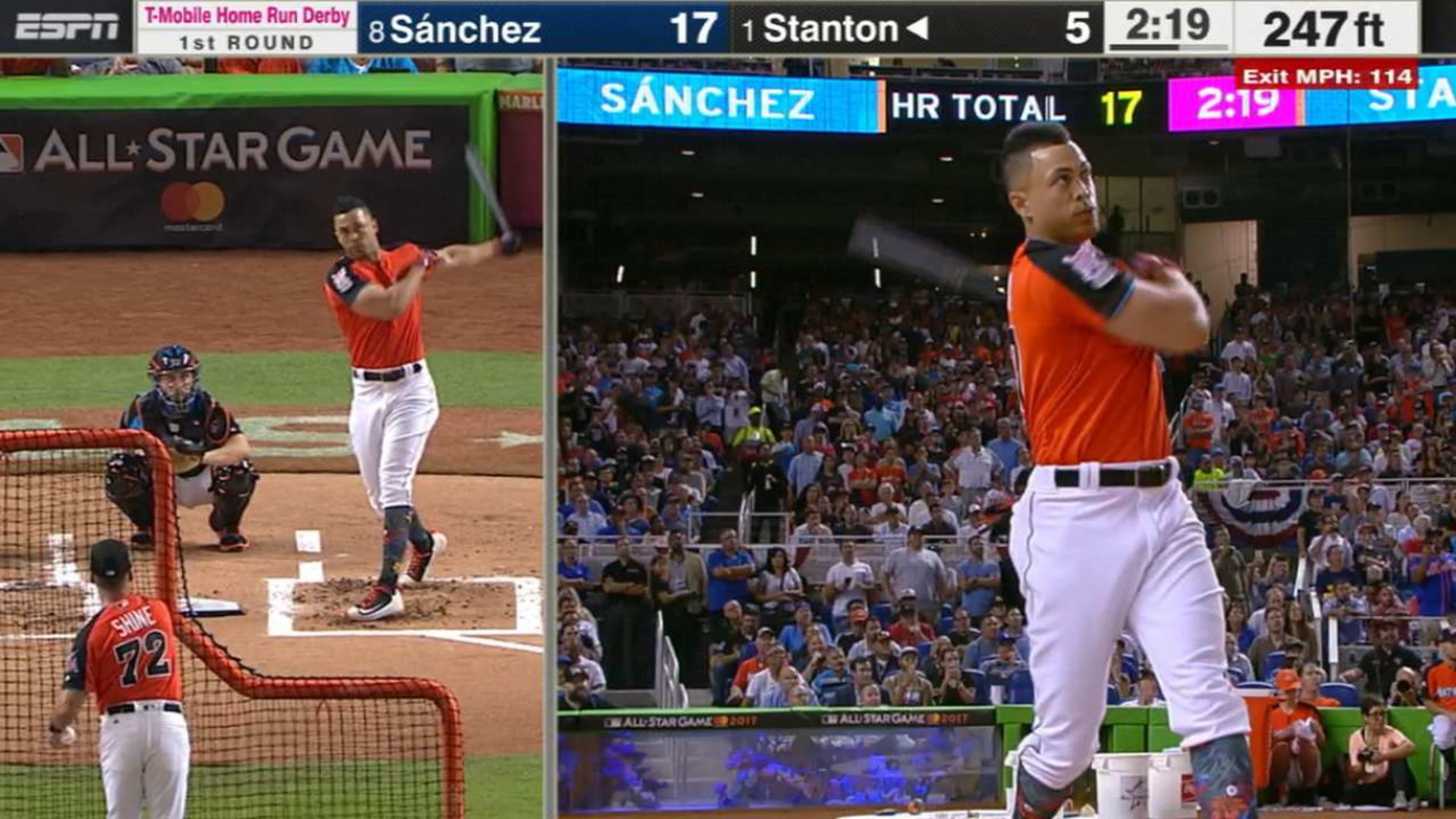 Round By Round Home Run Derby Results