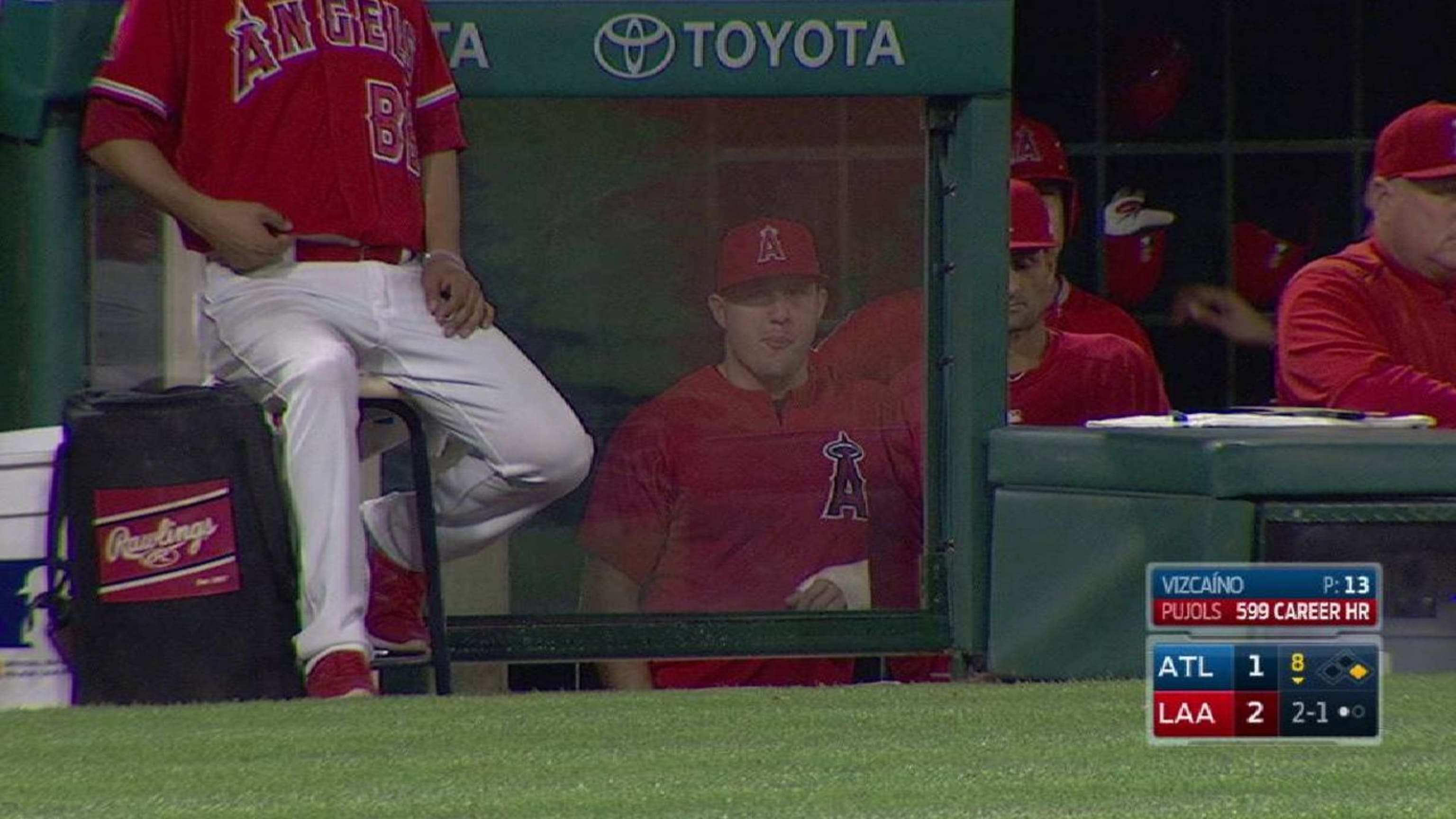 Mike Trout made sure to watch every Albert Pujols at-bat, just in case he hit his 600th home run MLB