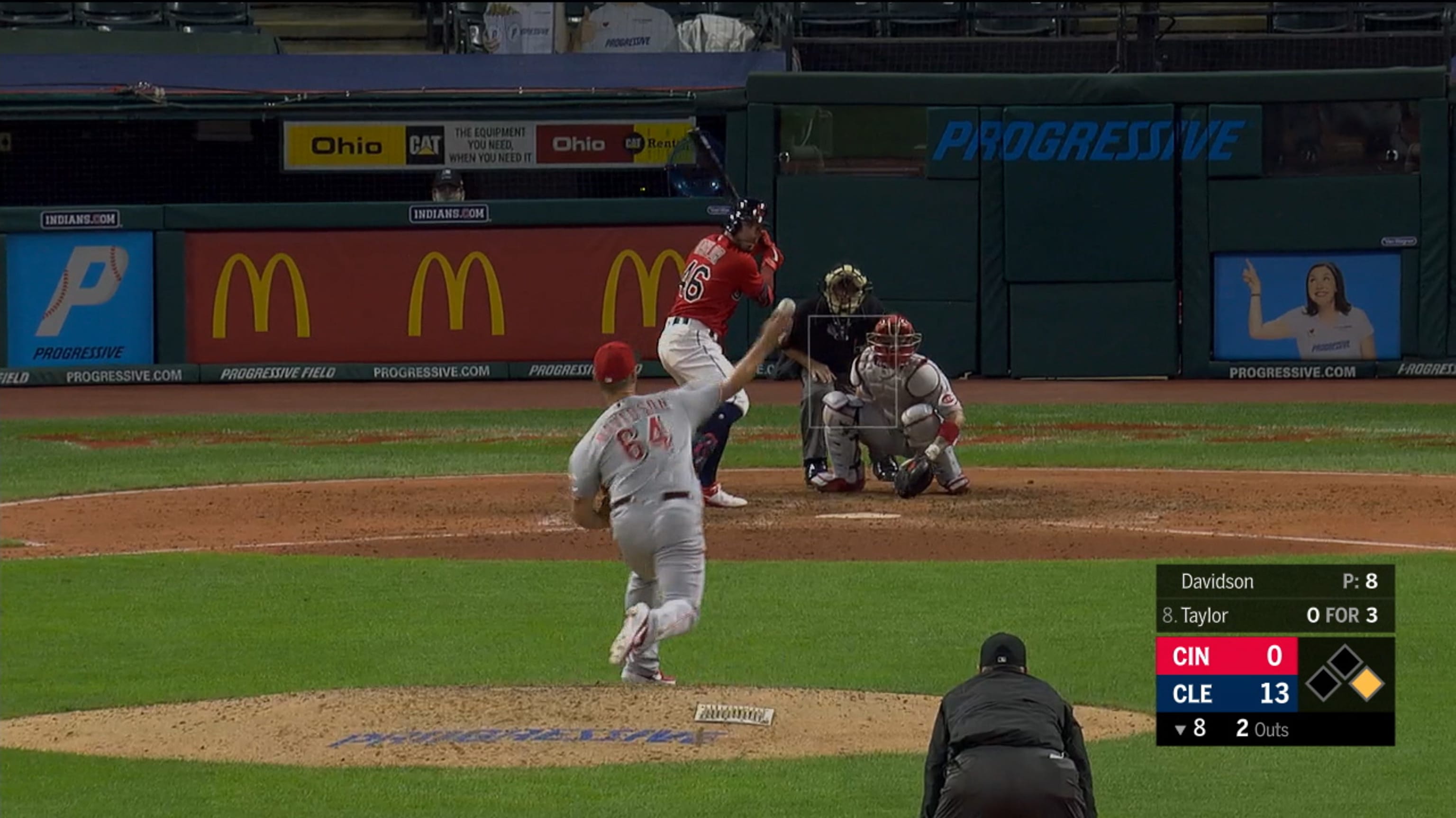Matt Davidson pitches an inning