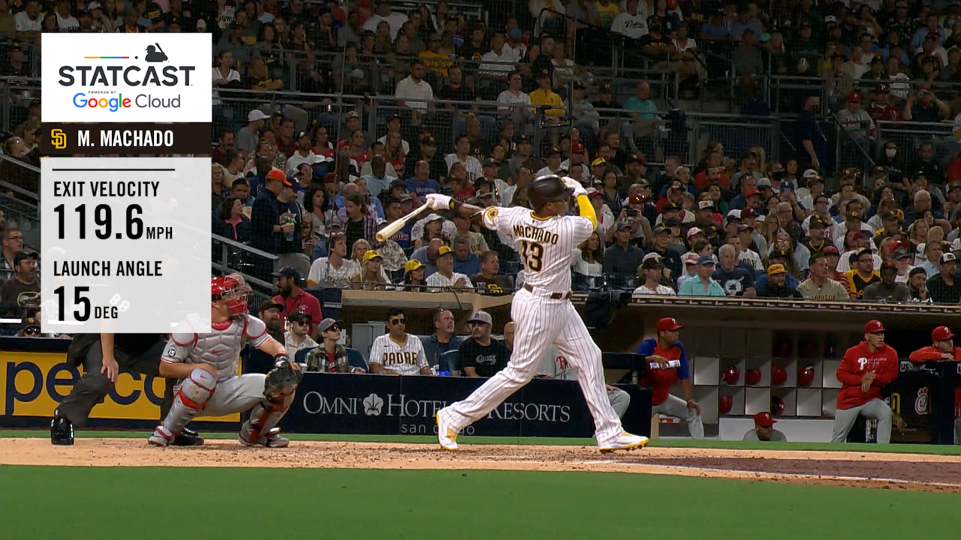 Manny Machado la bota a 119.6 MPH