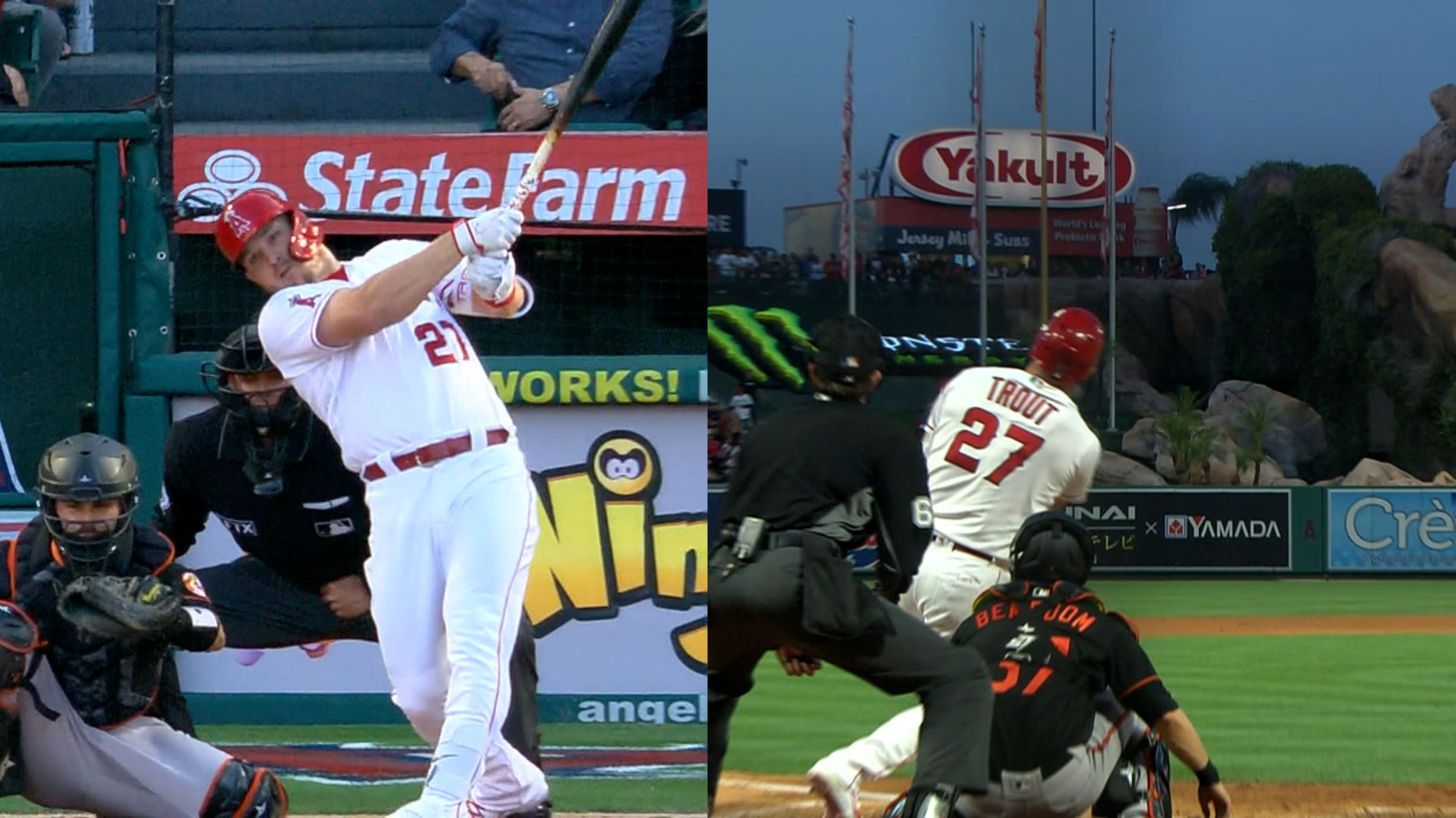 Mike Trout despacha 2 jonrones