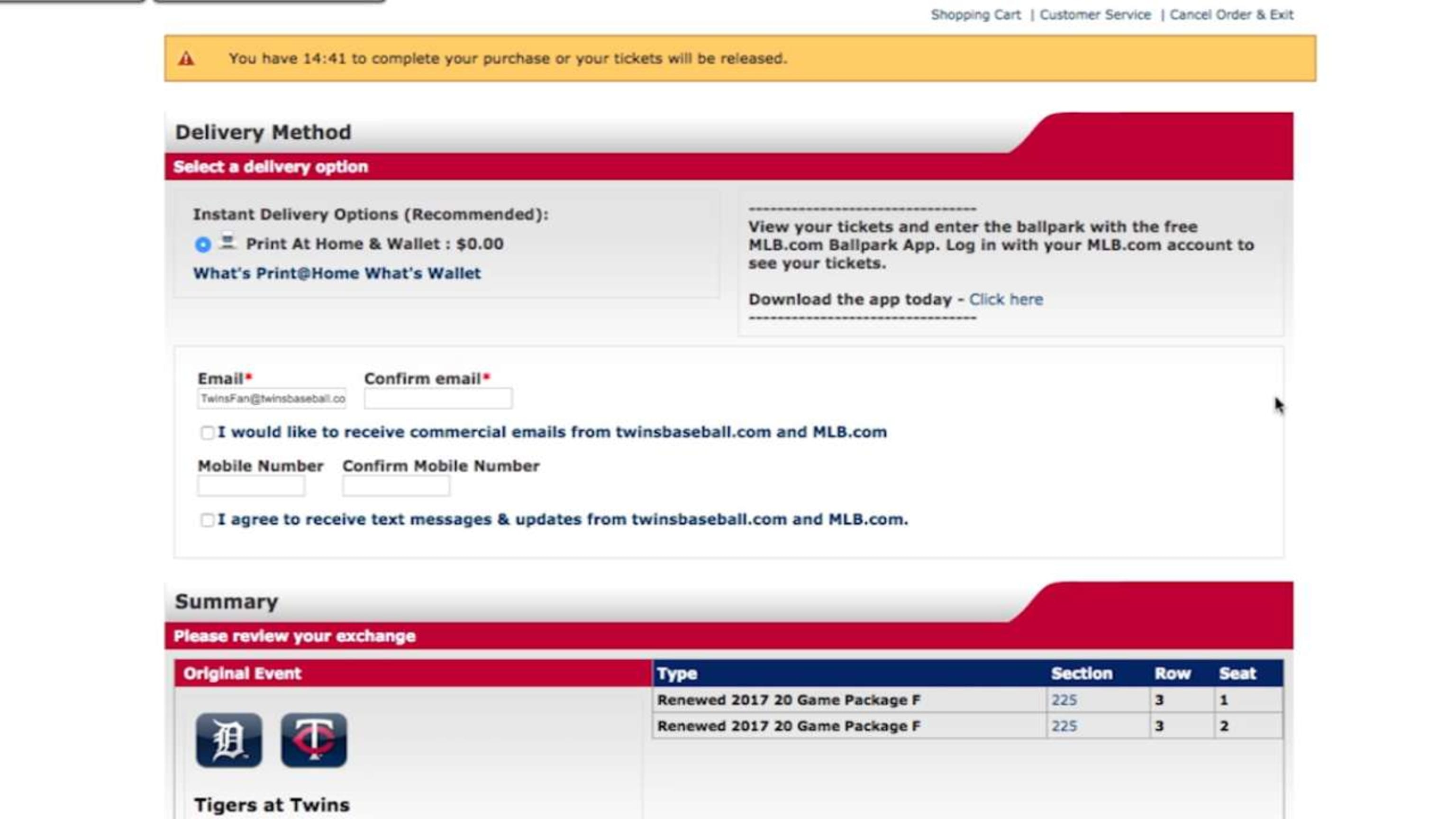 Exchange Tickets