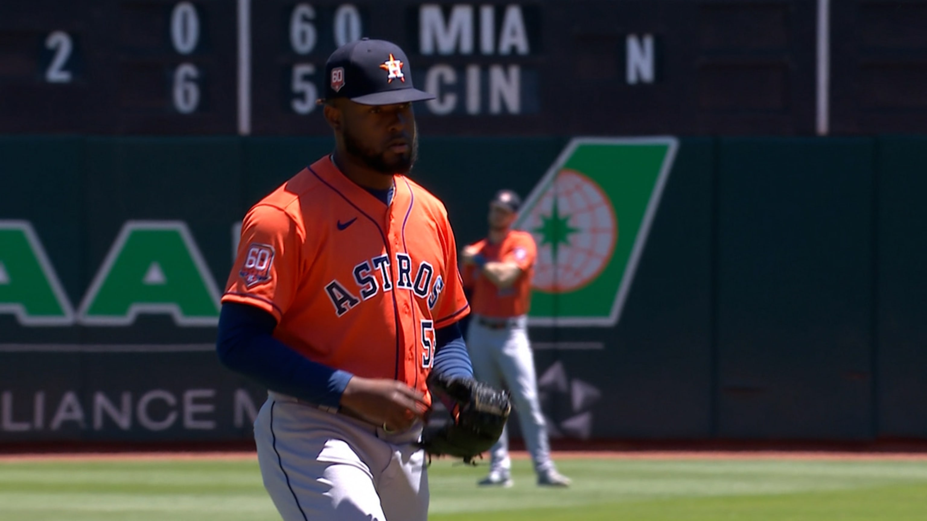 Oakland A's shut out first-place Houston Astros to stave off 100th