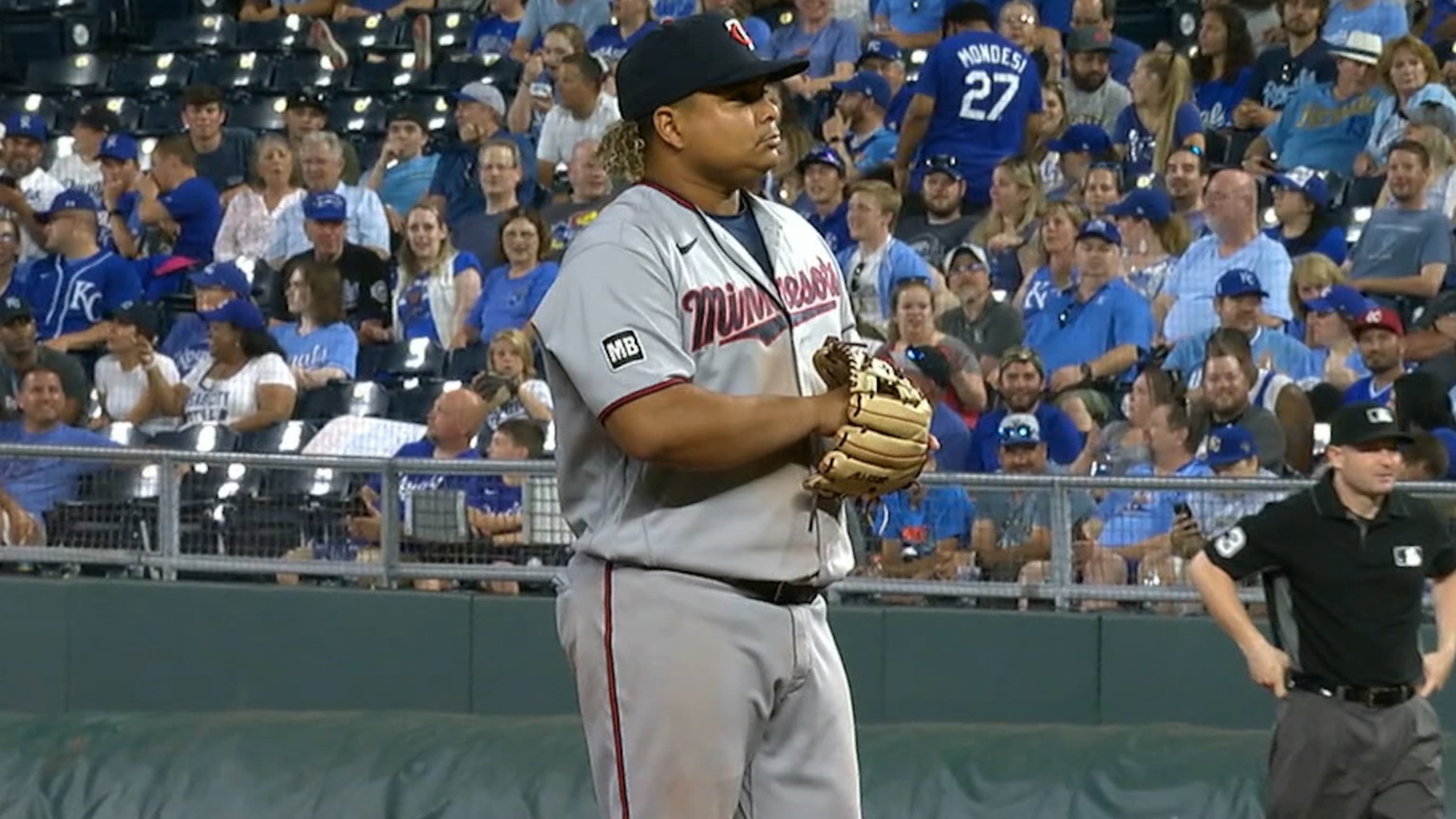 The LEGEND Willians Astudillo comes in to pitch, fires 46 mph