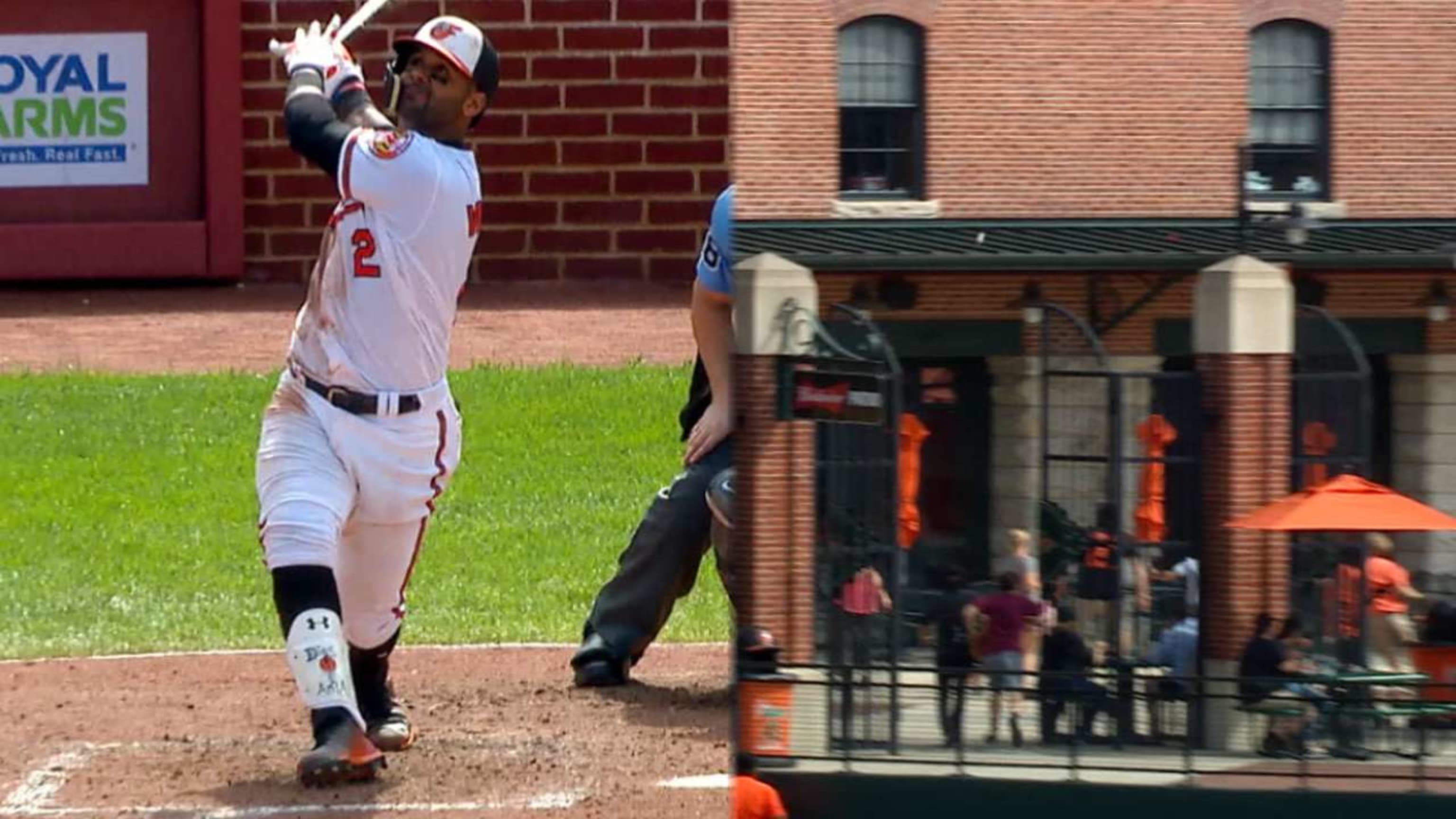 CLE@BAL: Indians TV looks at plaques on Eutaw Street 