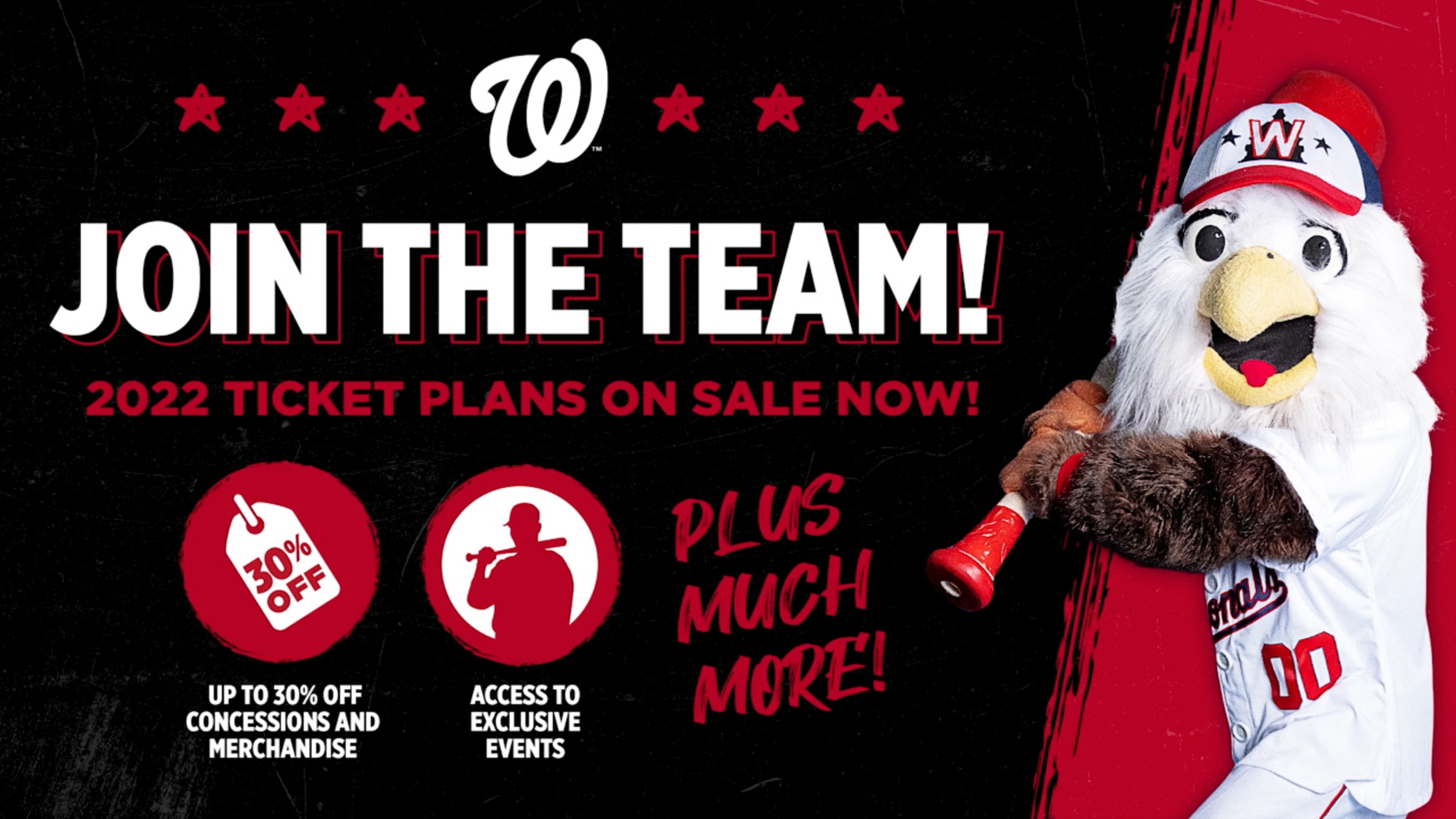 Nats Schedule 2022 Season Ticket Plan Options | Season Tickets | Tickets | Washington Nationals