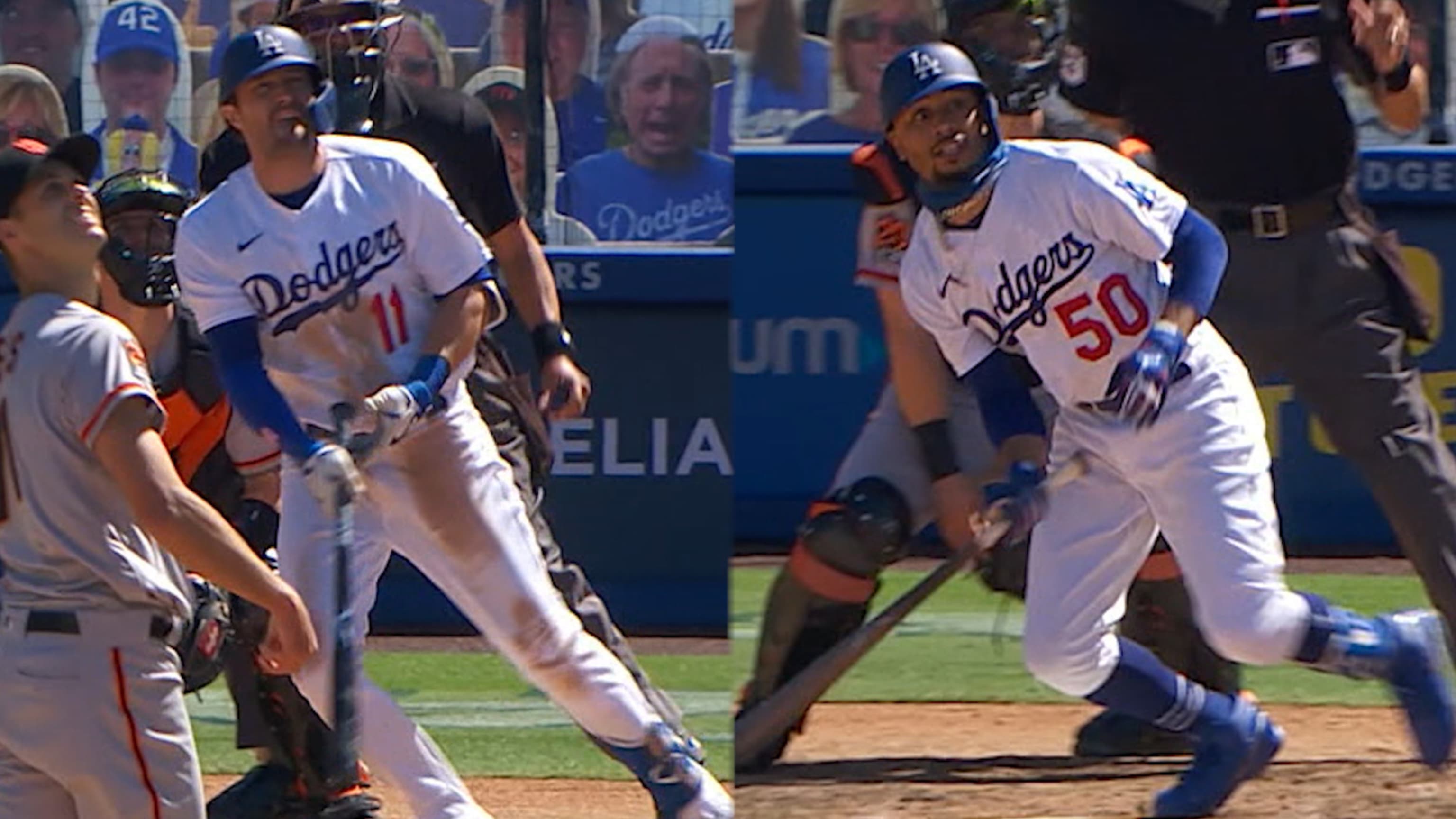 Dodgers dan dos HR de 3 rayas