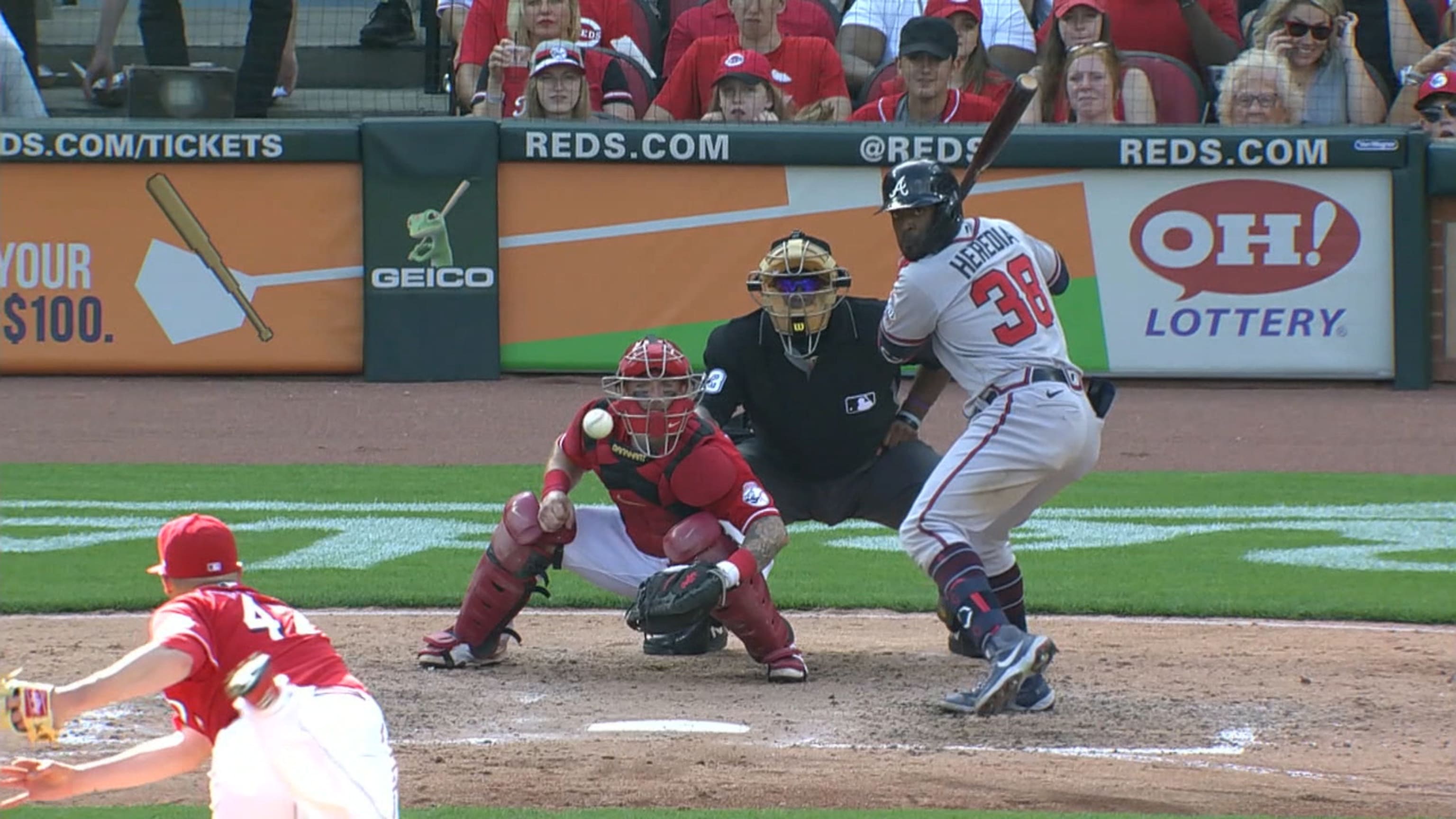 Guillermo Heredia's double stands, 07/17/2021