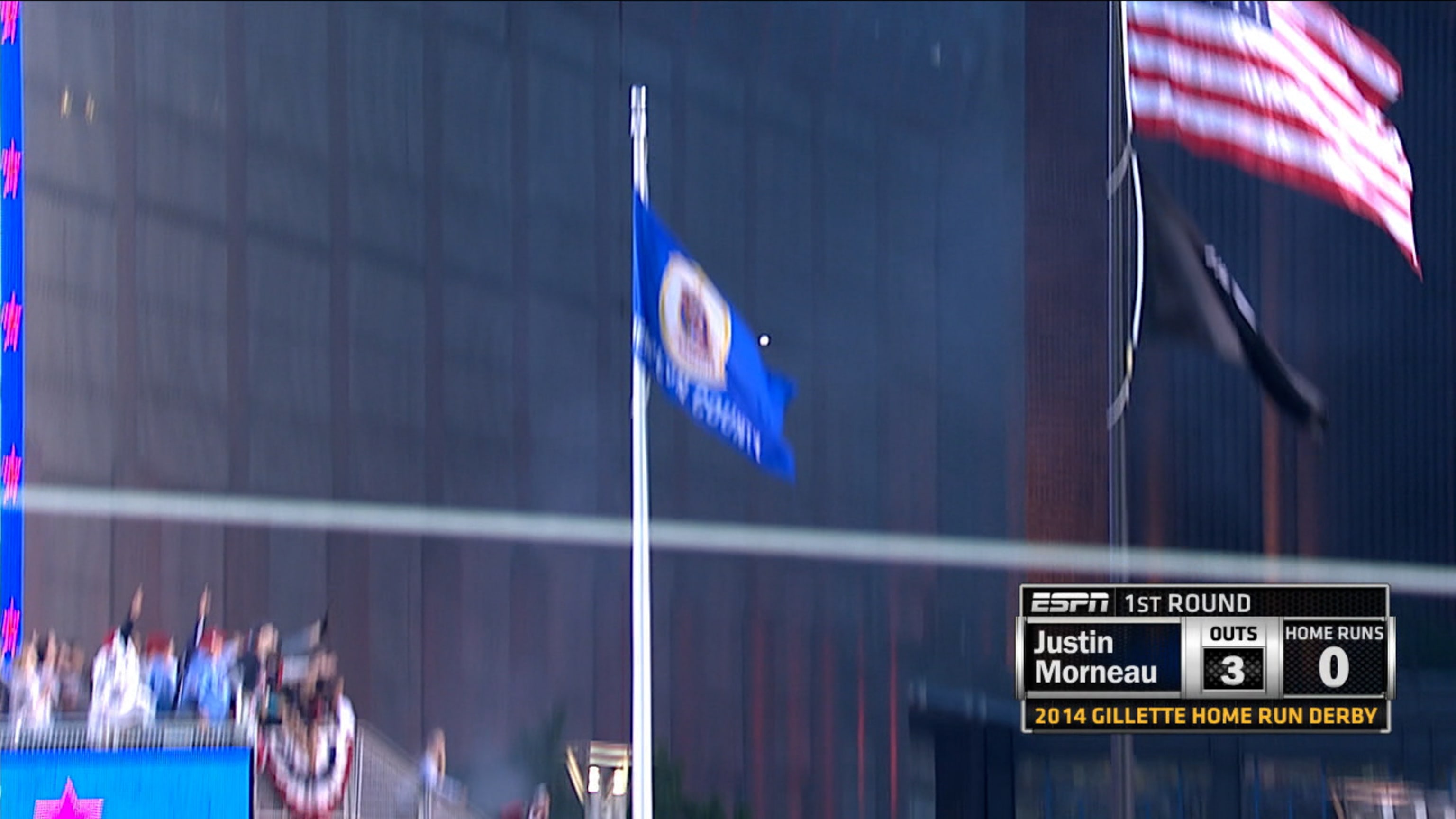 Morneau hits flag in 2014 Derby