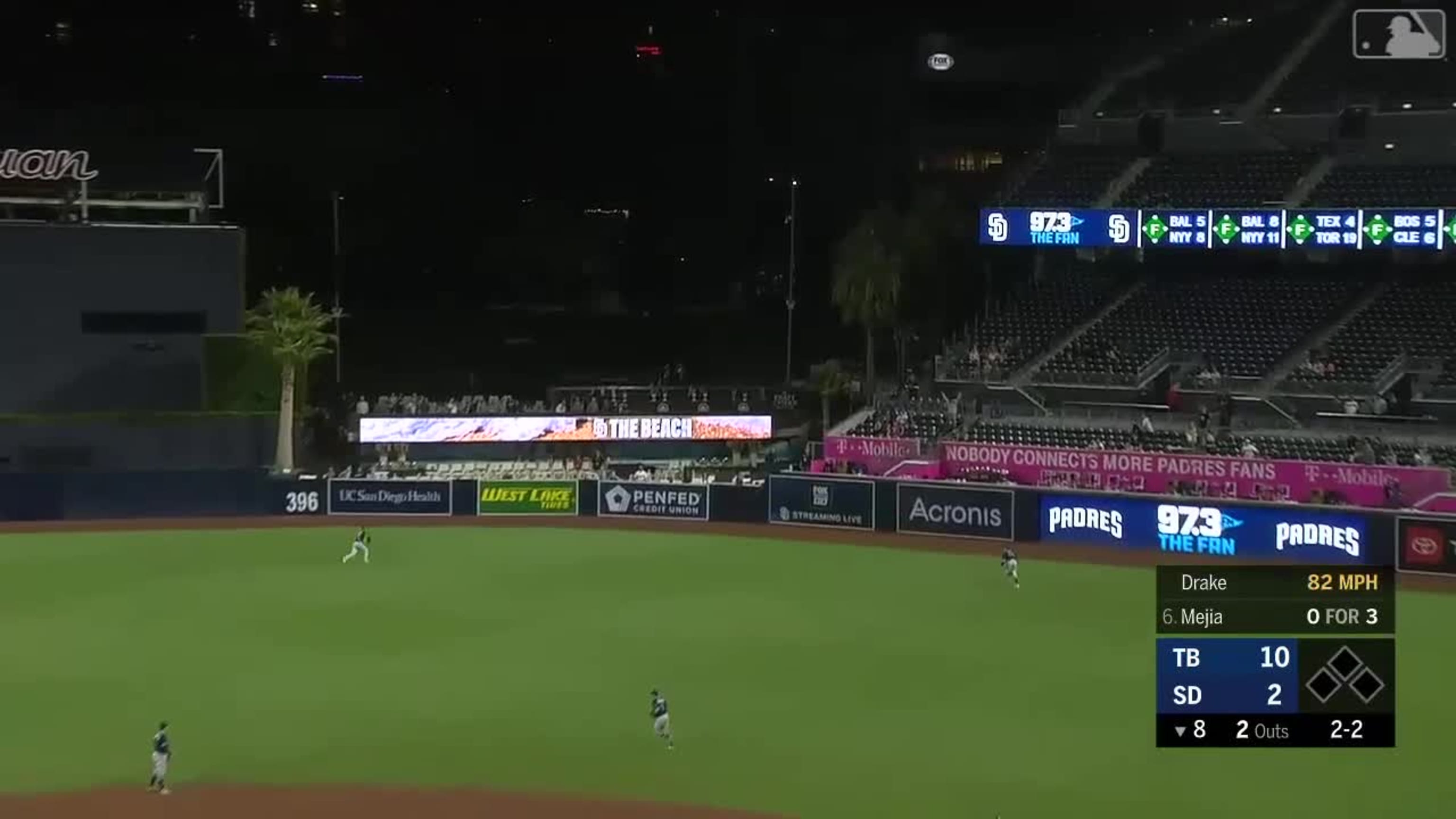 Excelente defensa de Kiermaier