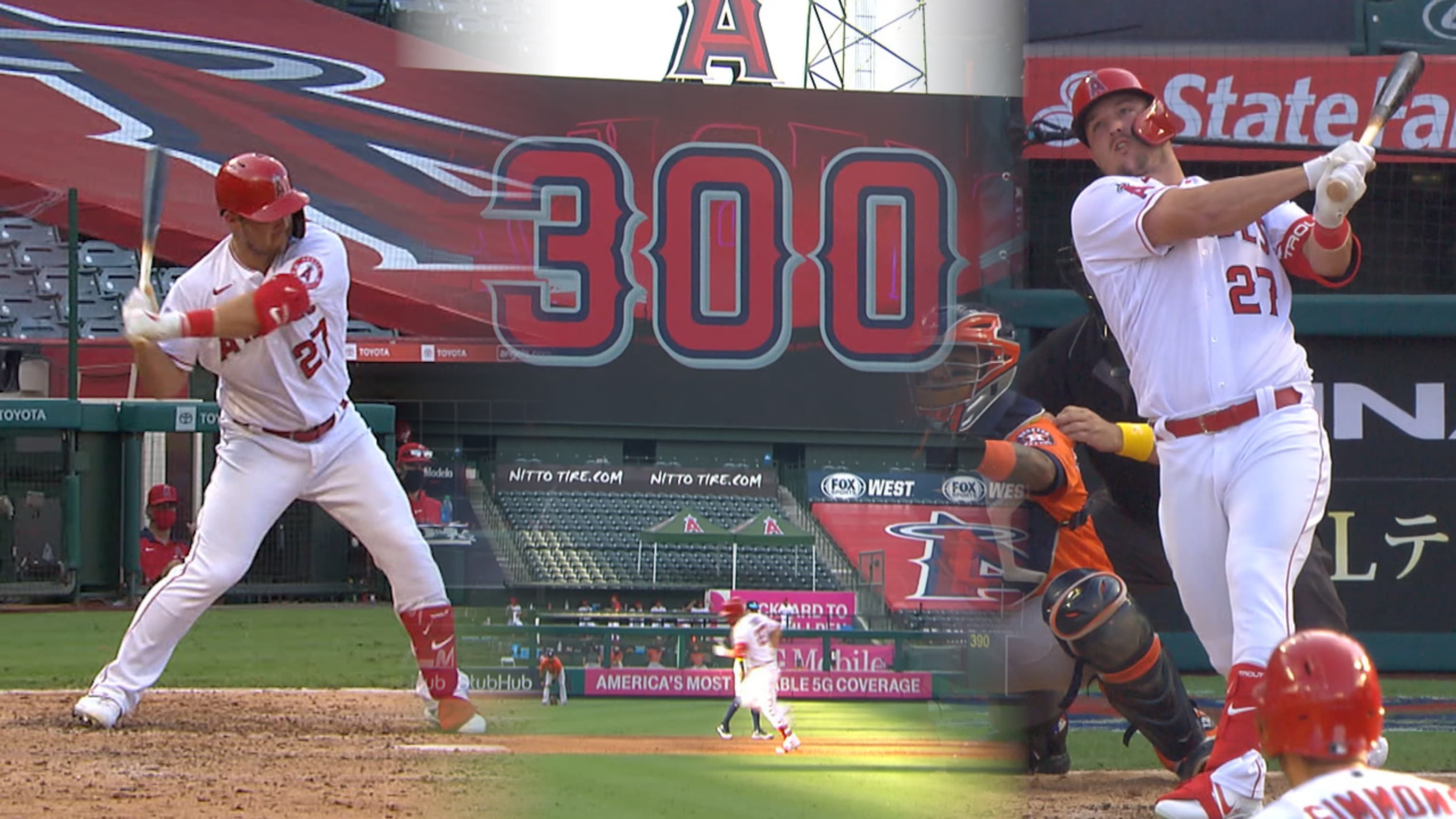 Mike Trout dispara histórico HR 300