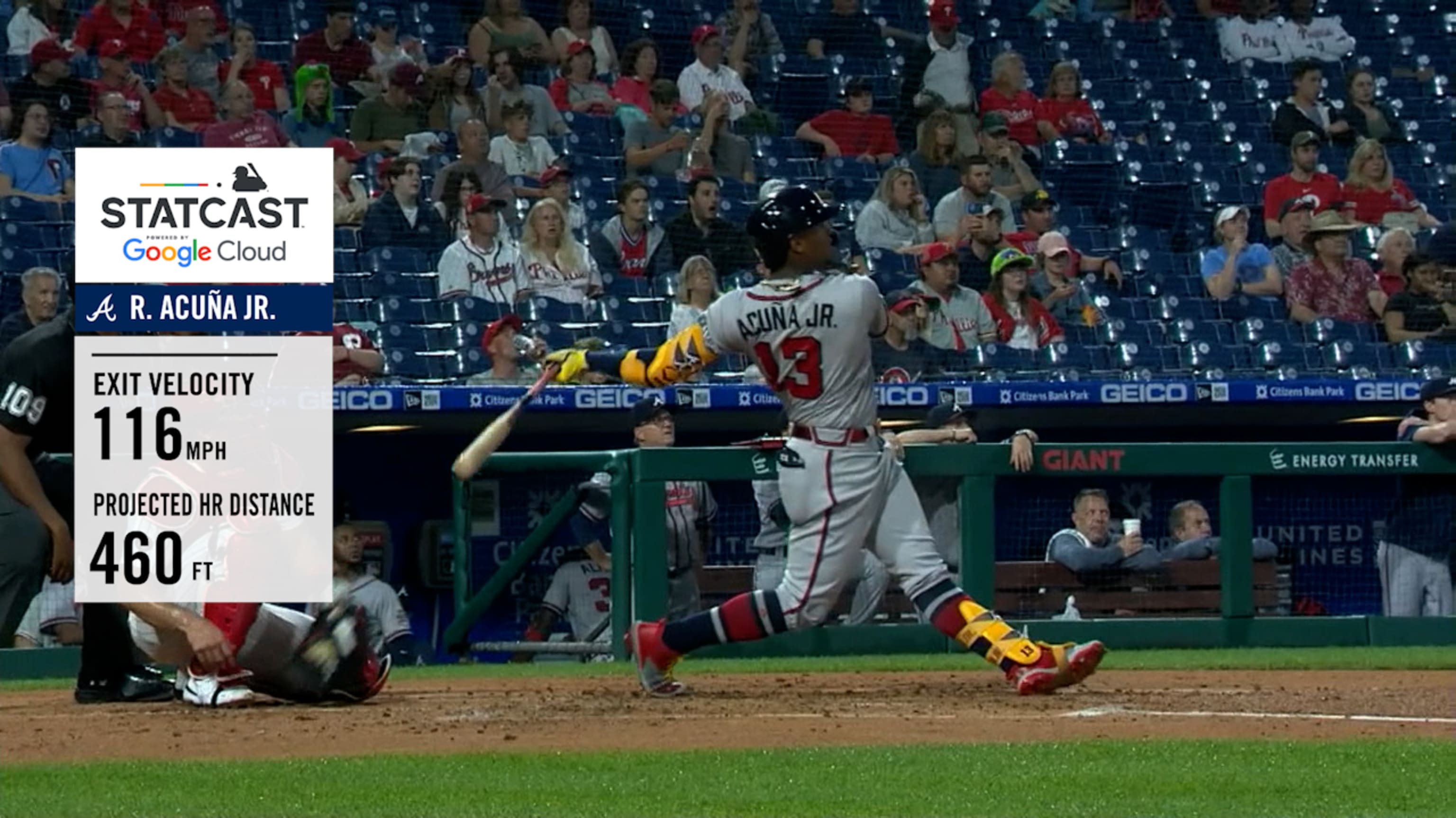 HR de 460 pies de Ronald Acuña Jr.'s 