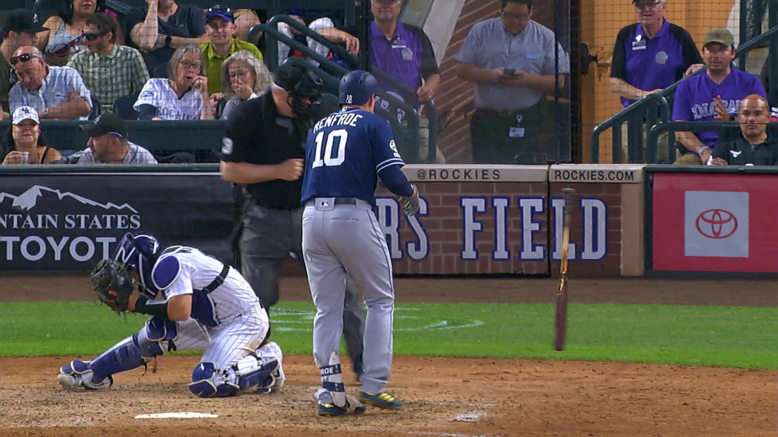 No Look Catch By Hunter Renfroe! #mlb #baseball #shorts 