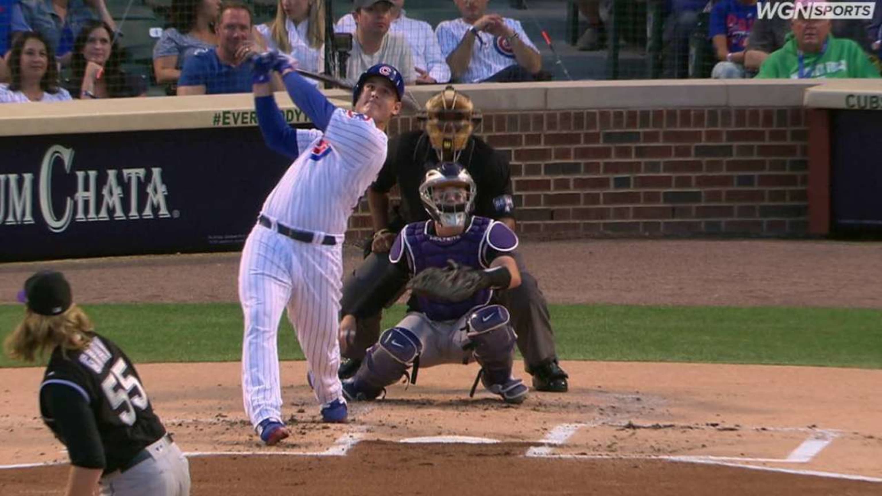 Anthony Rizzo bats leadoff for first time, then homers in first at