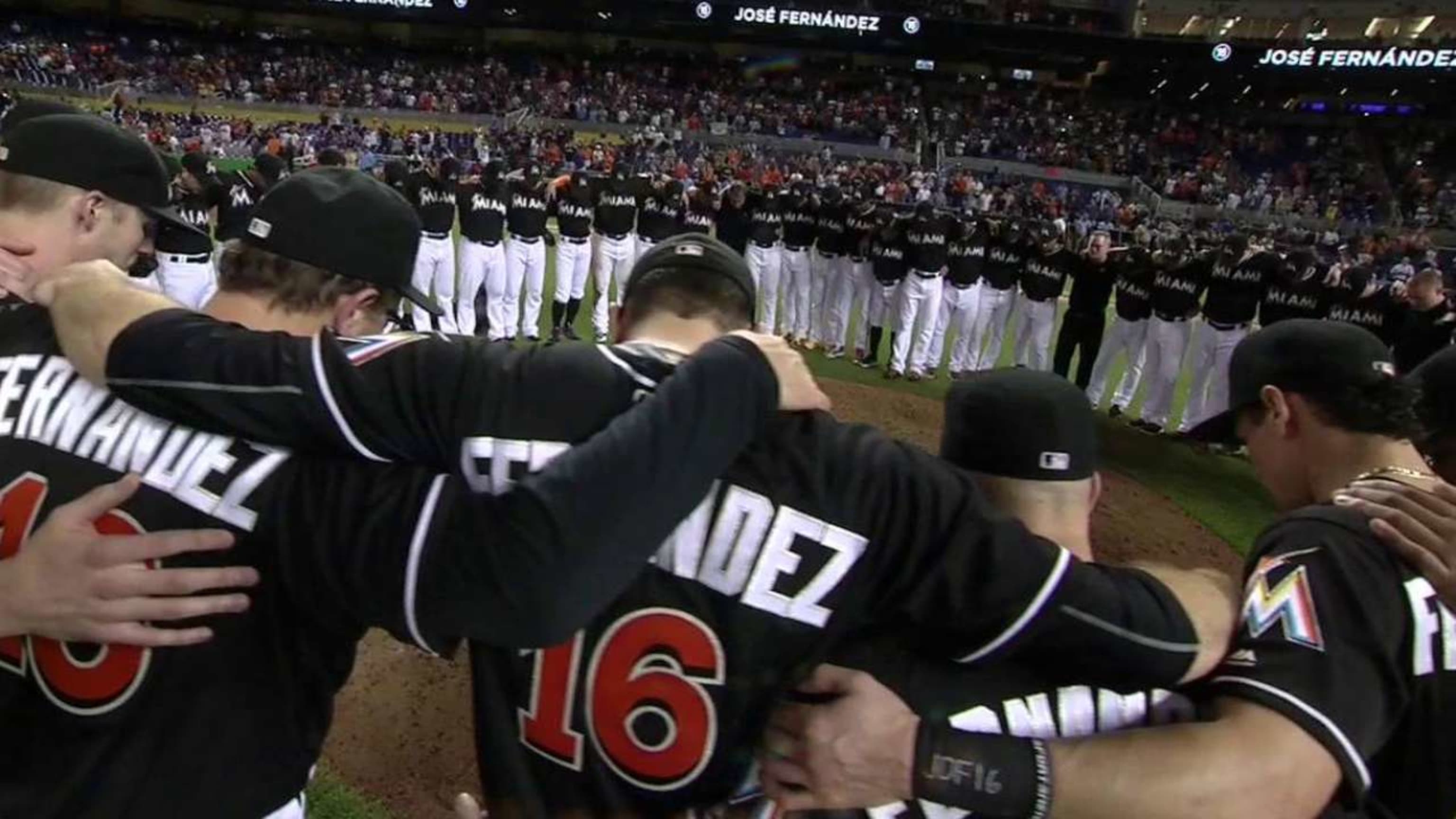 Miami Marlins remember Jose Fernandez in moving tribute at Marlins