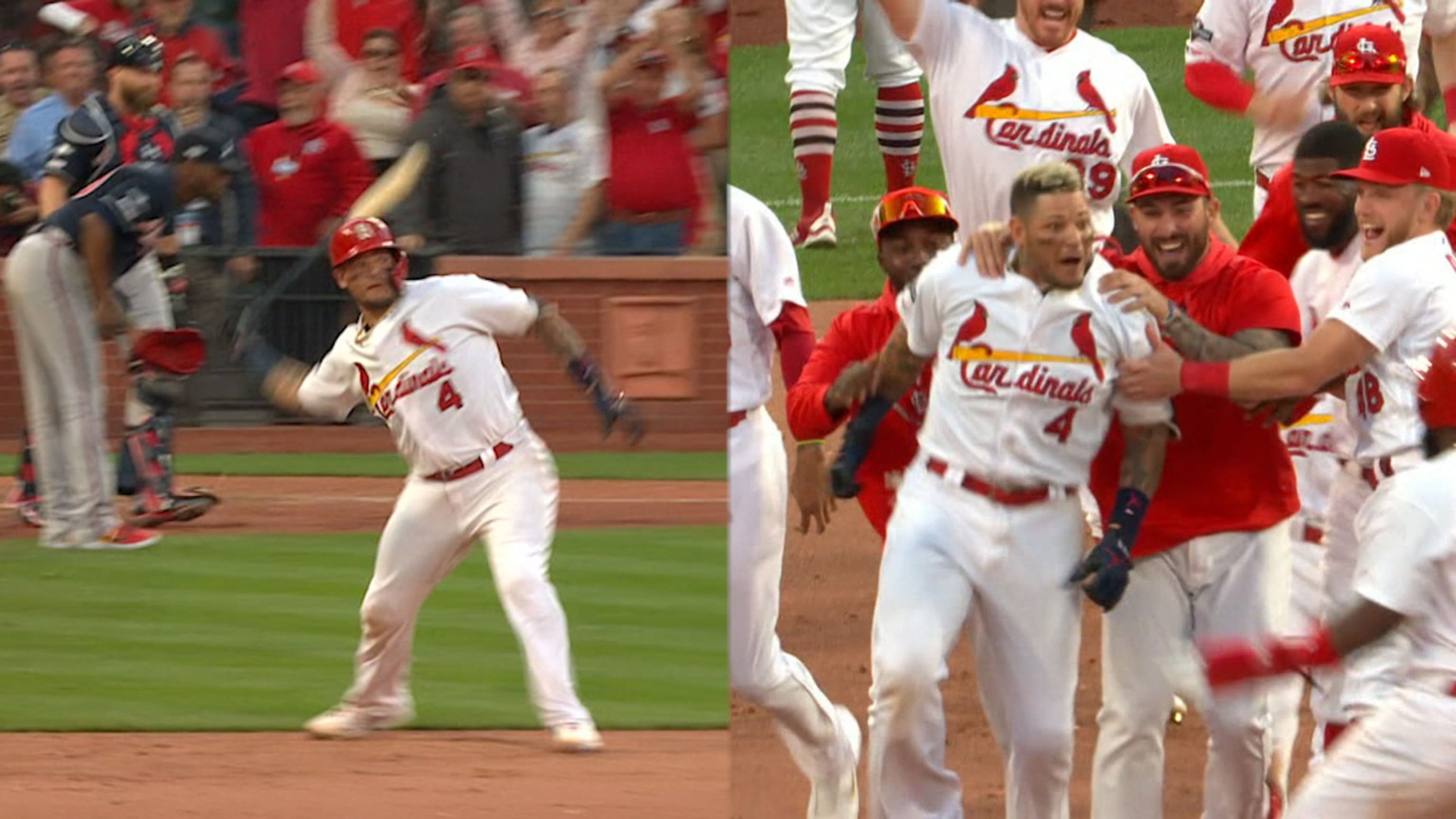 Molina wins it in 10th, Cards top Braves 5-4, Game 5 next