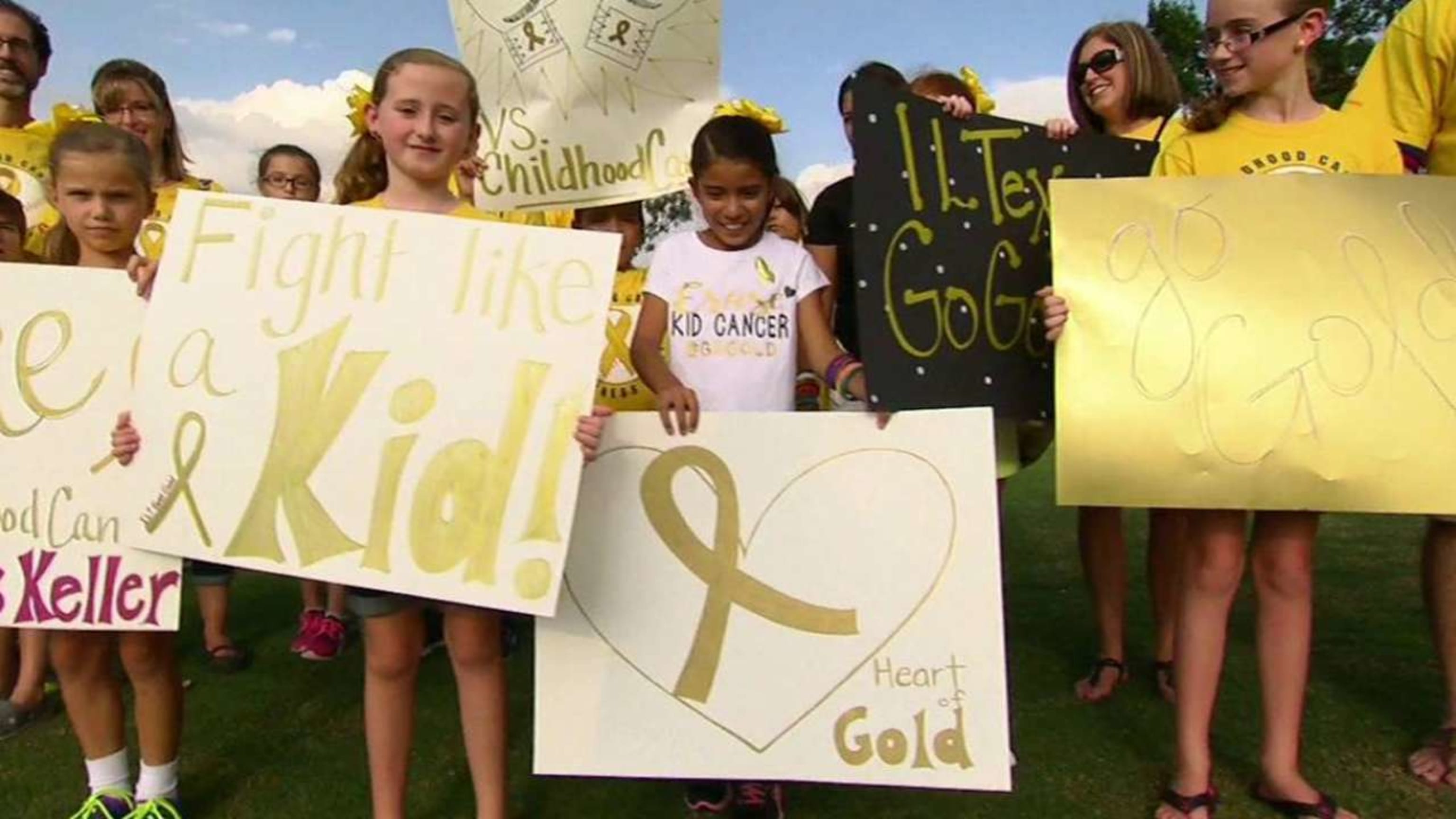 Yellow Gold Ribbon Patch Childhood Cancer Awareness MLB Baseball jersey  Patch