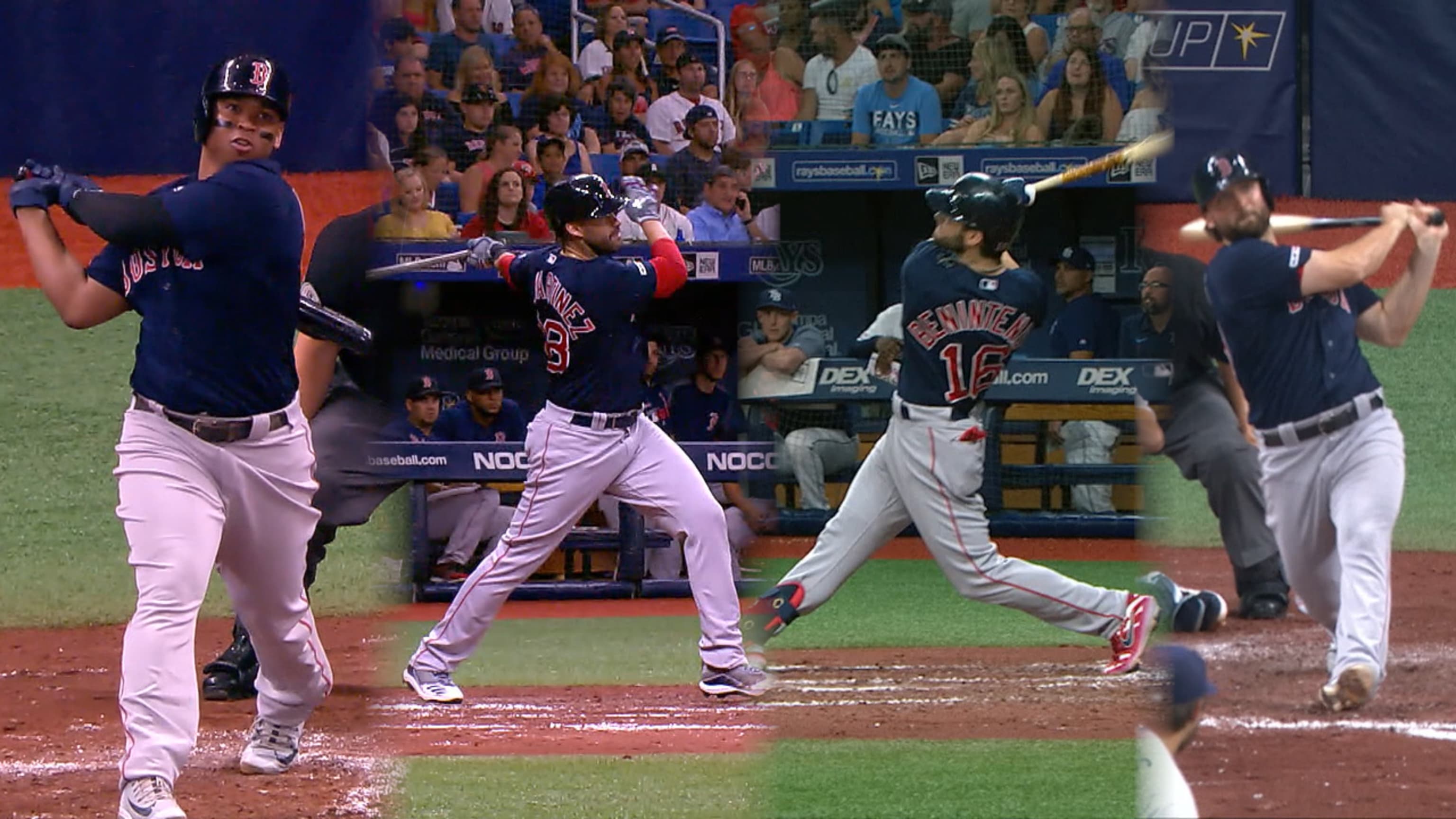 J D Martinez Andrew Benintendi Break Out Against Rays