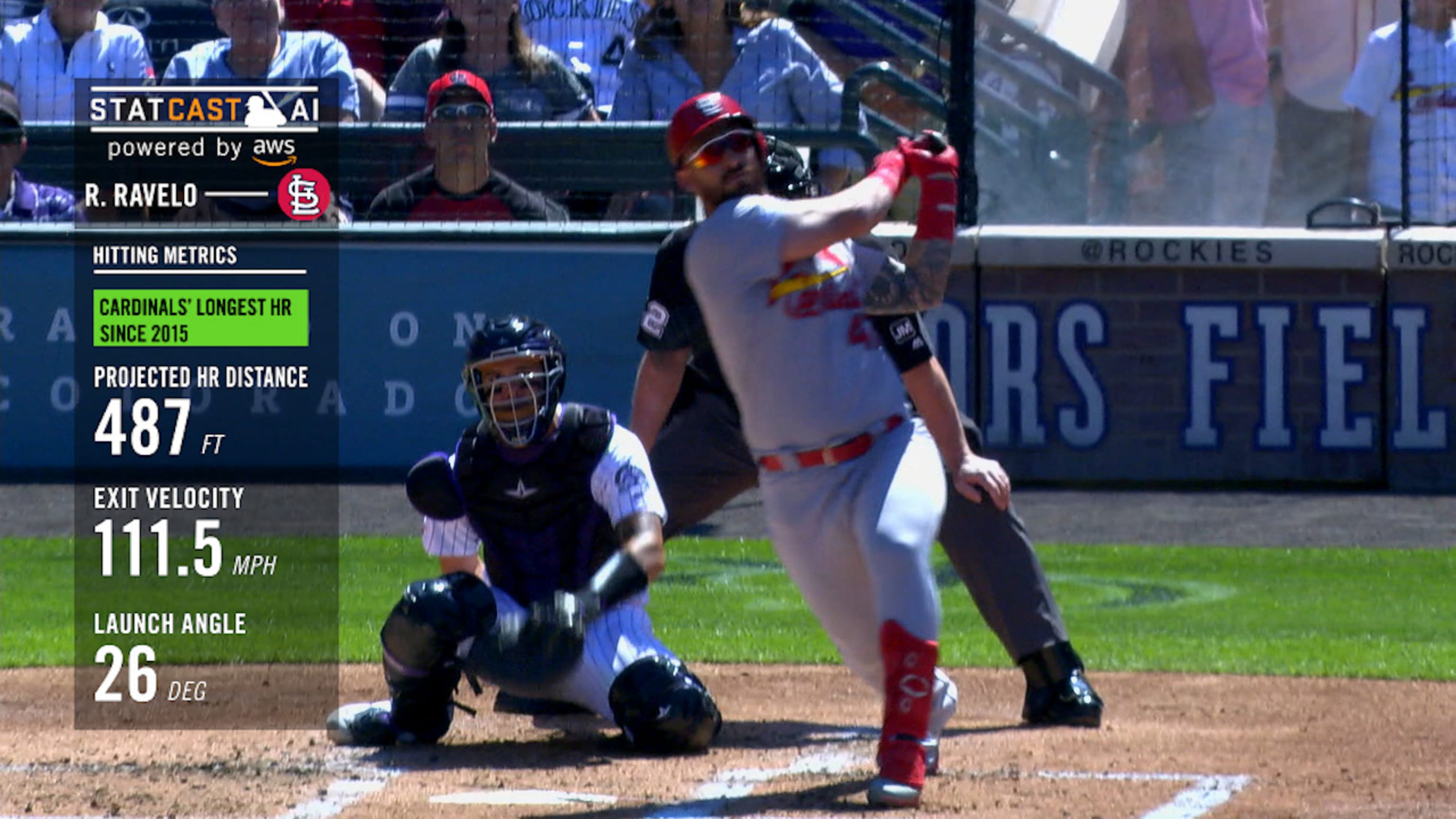 WATCH: Yelich breaks homerun record at Coors Field against Rockies