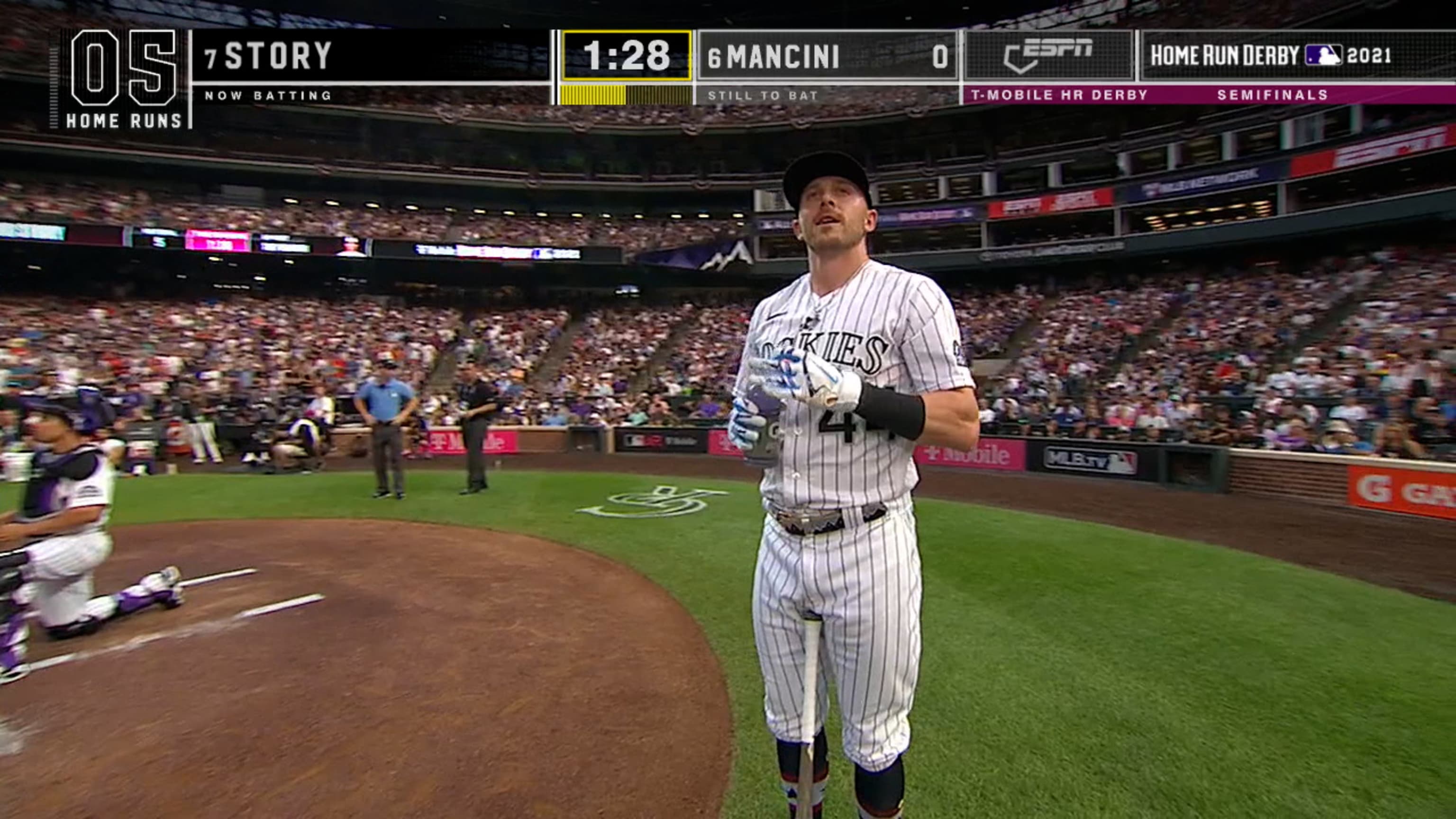 Trevor Story hits 518 foot home run but loses in Round 2 of Home Run Derby