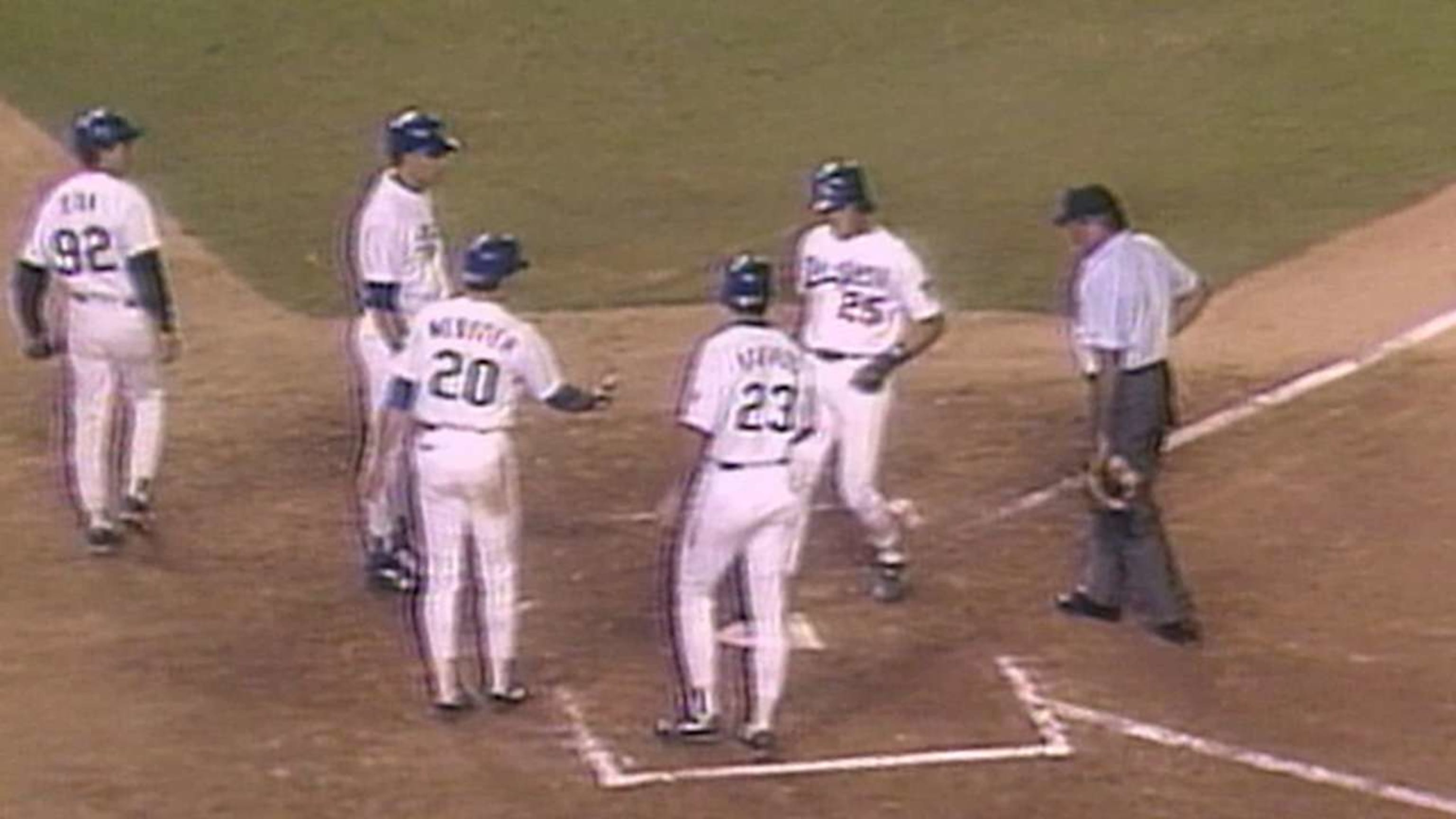 Piazza's first career home run