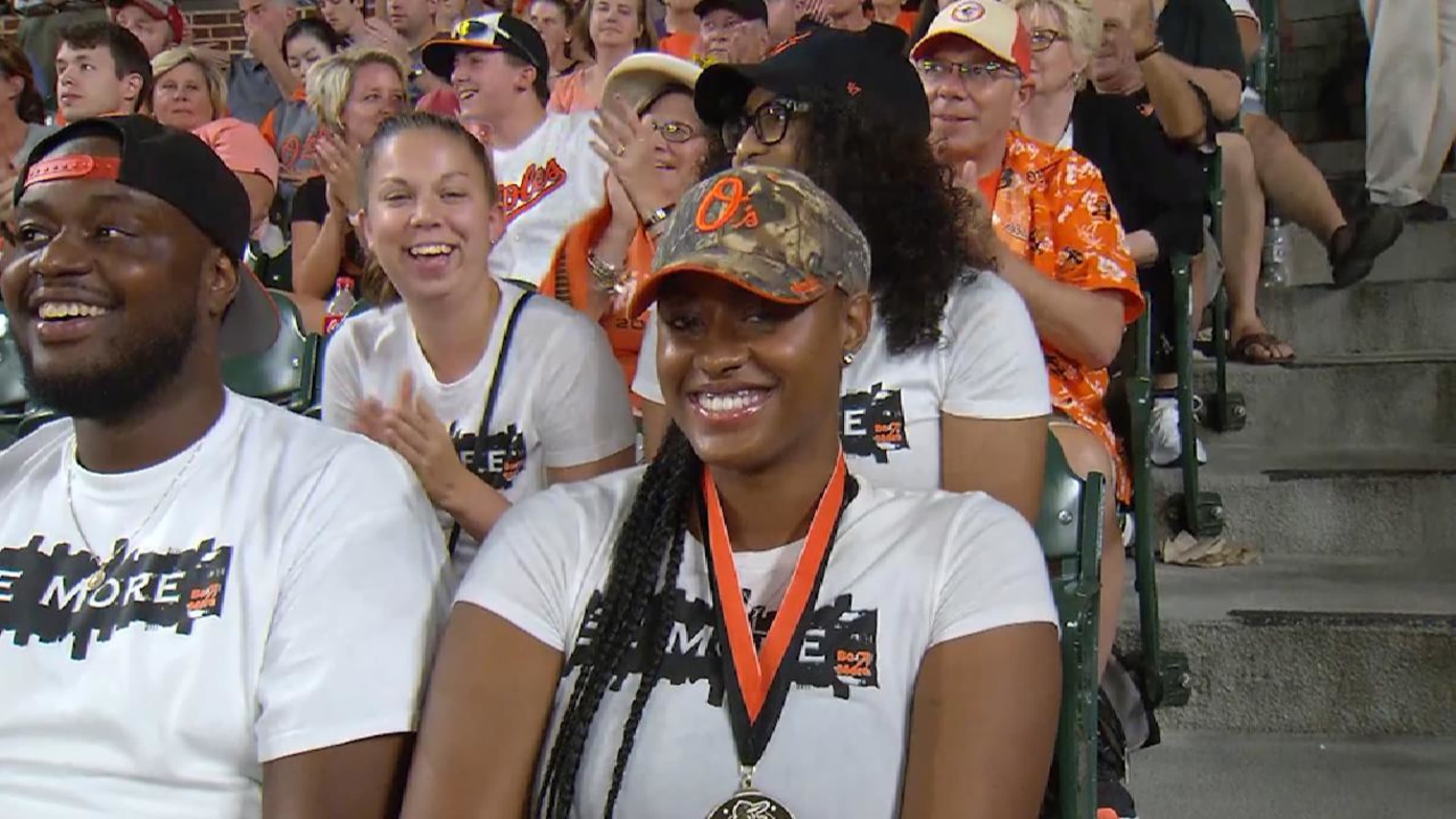 Baltimore, Maryland, USA. 3rd April, 2017. Fans flood Eutaw Street