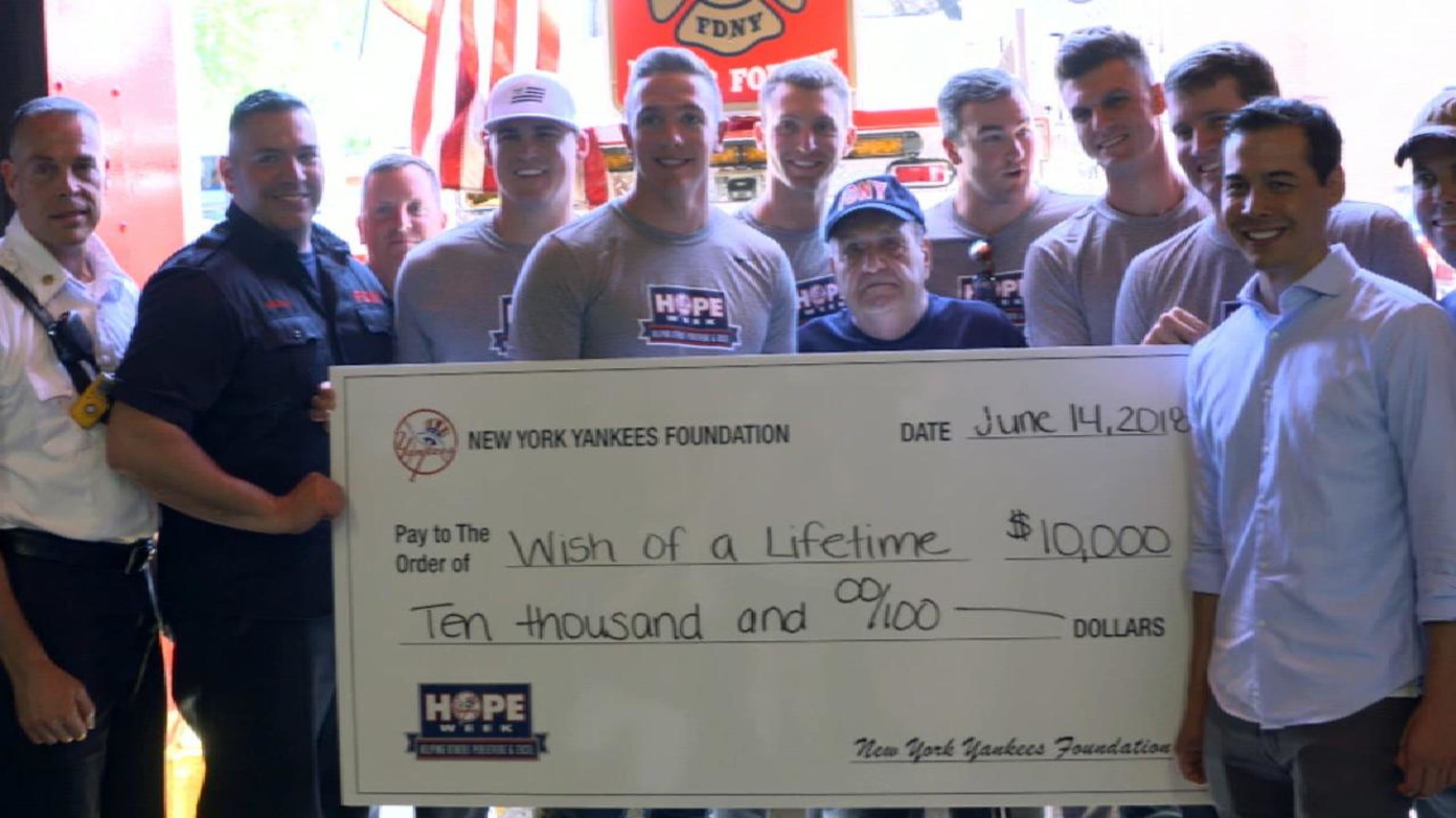 HOPE Week takes Yankees to FDNY reunion