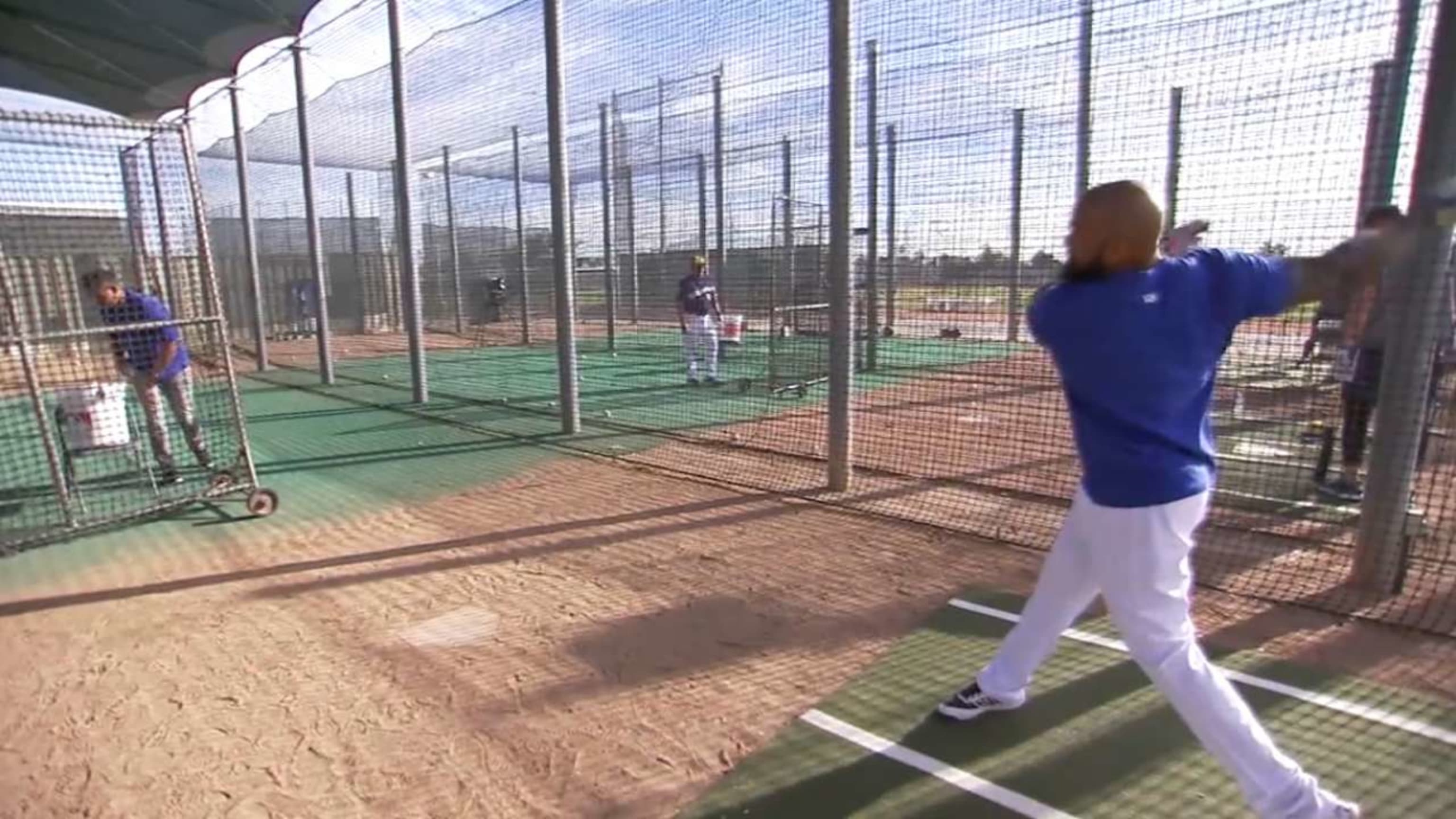 Toronto Blue Jays outfielder Eric Thames packs on the muscle