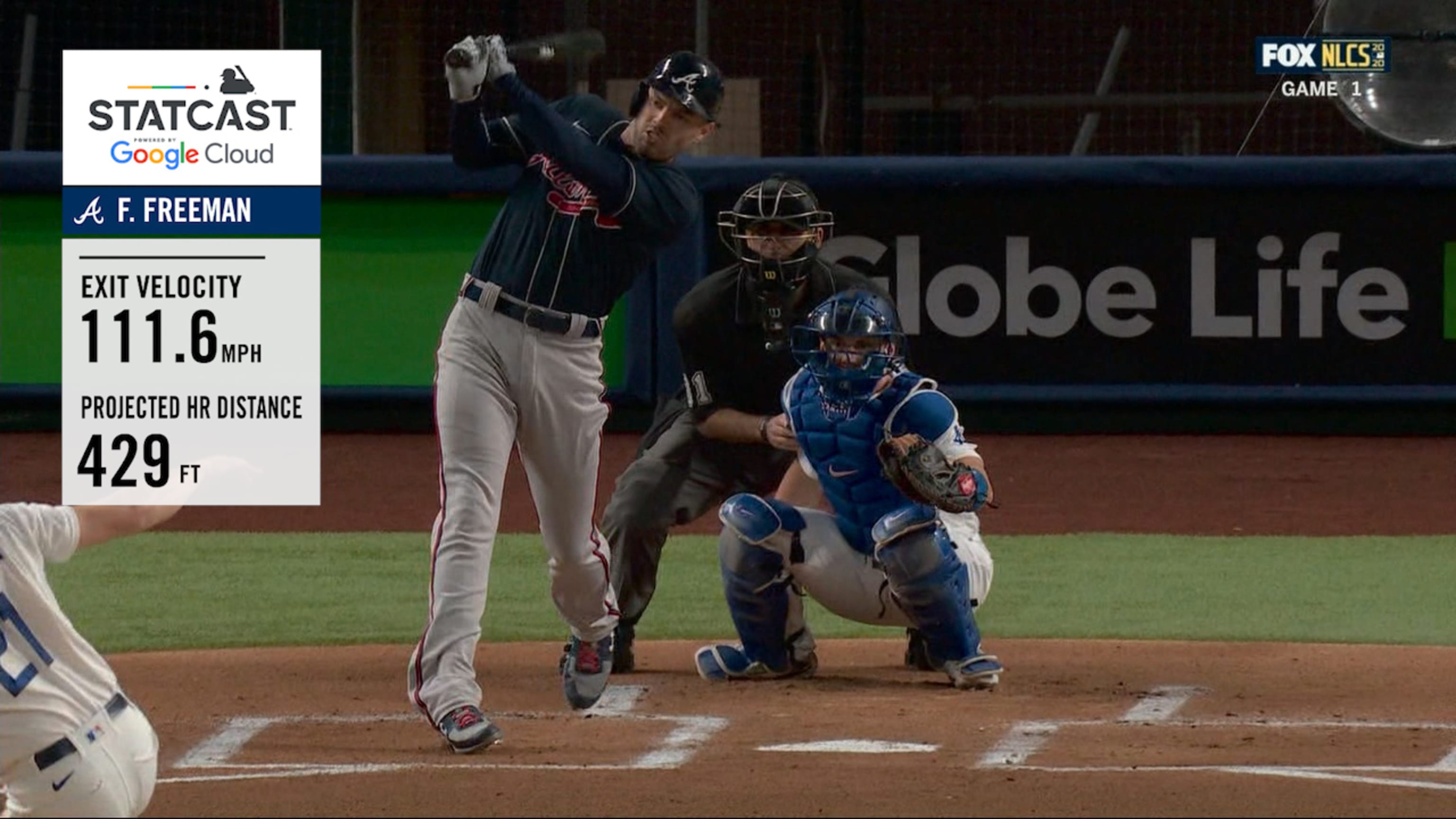 Freeman detona HR de 429 pies  