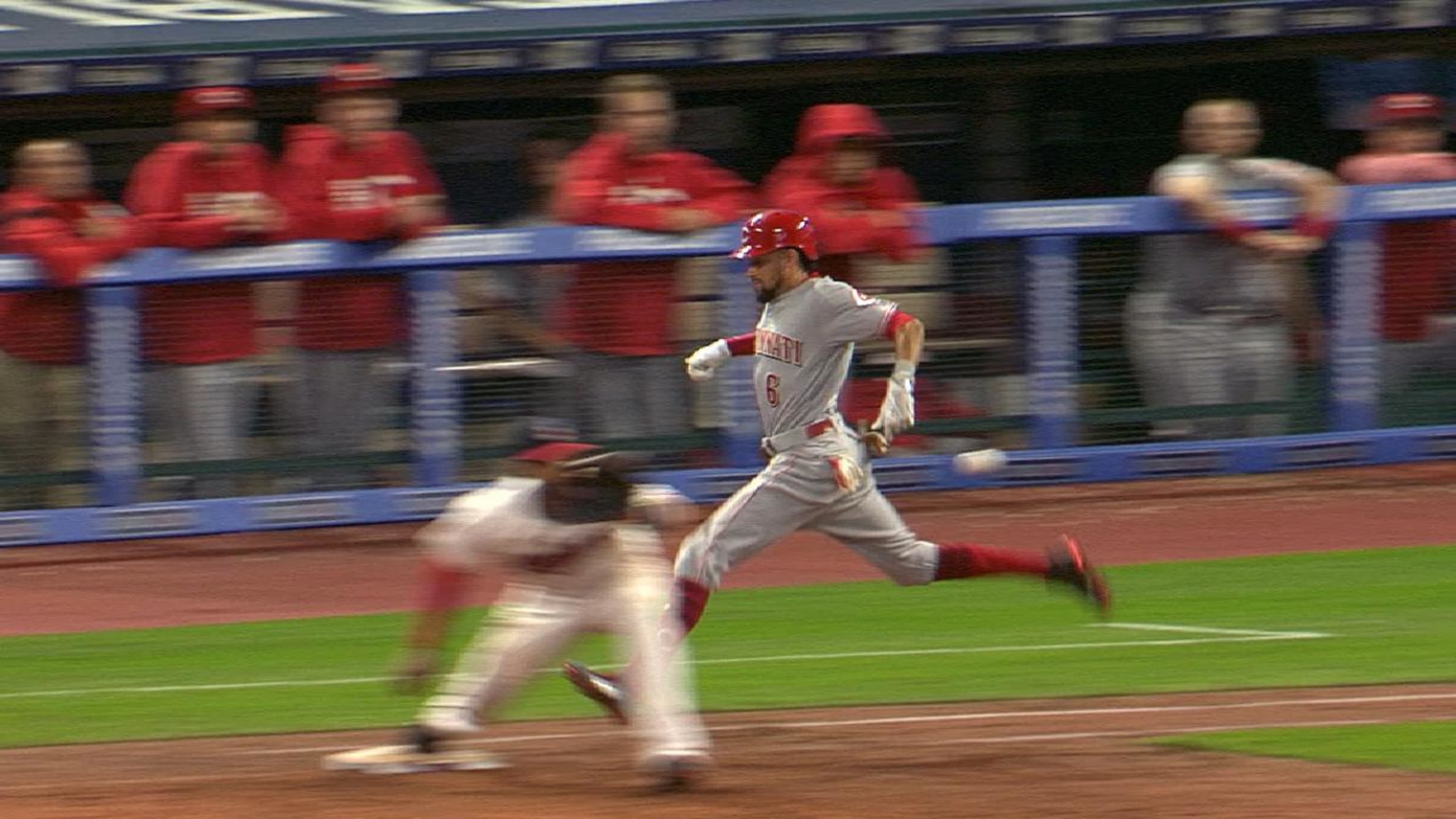 Billy Hamilton's sprint to 1B may be record; even better, he's hitting 