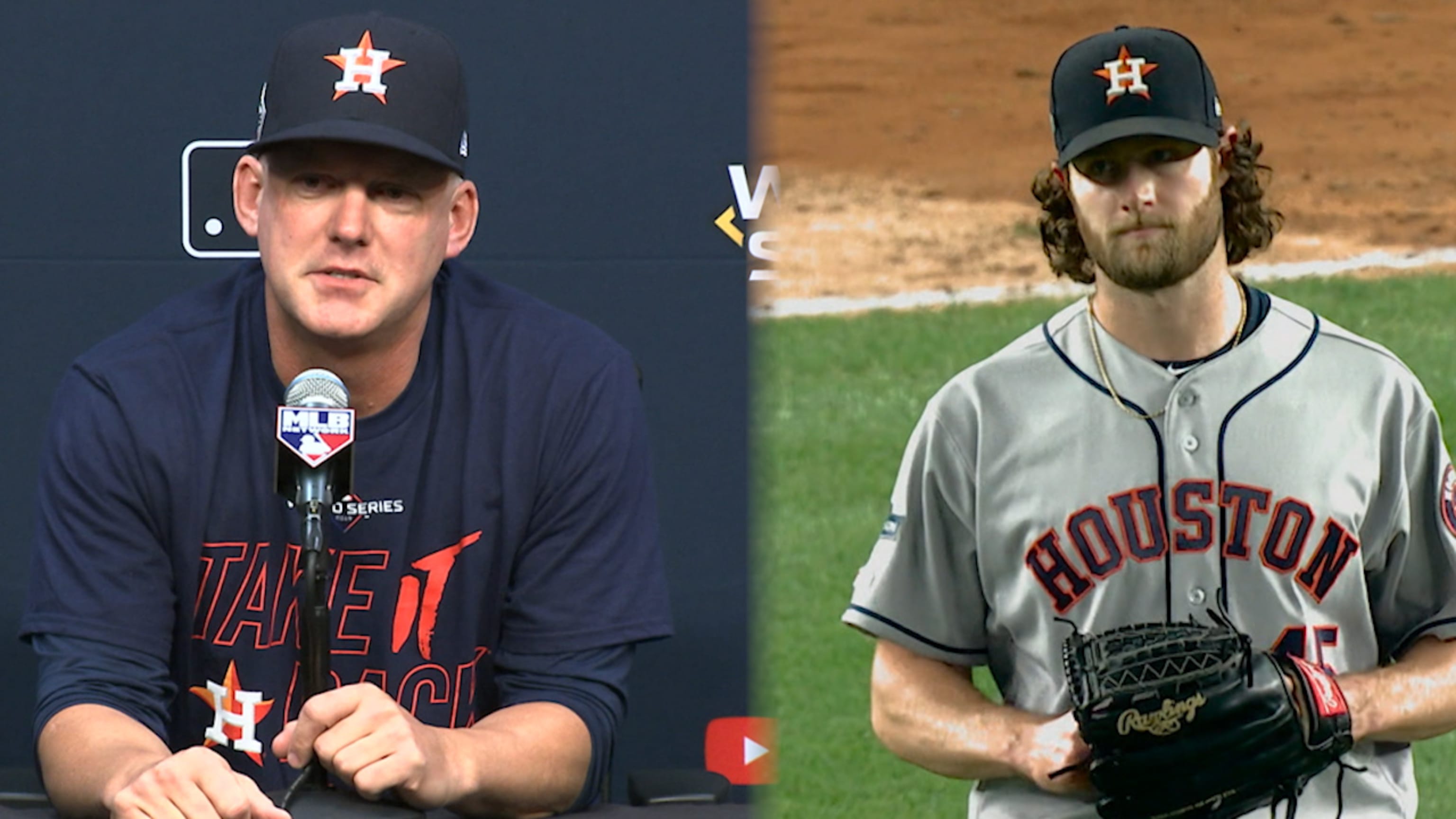 Astros dominating pitching trio Verlander Cole Greinke