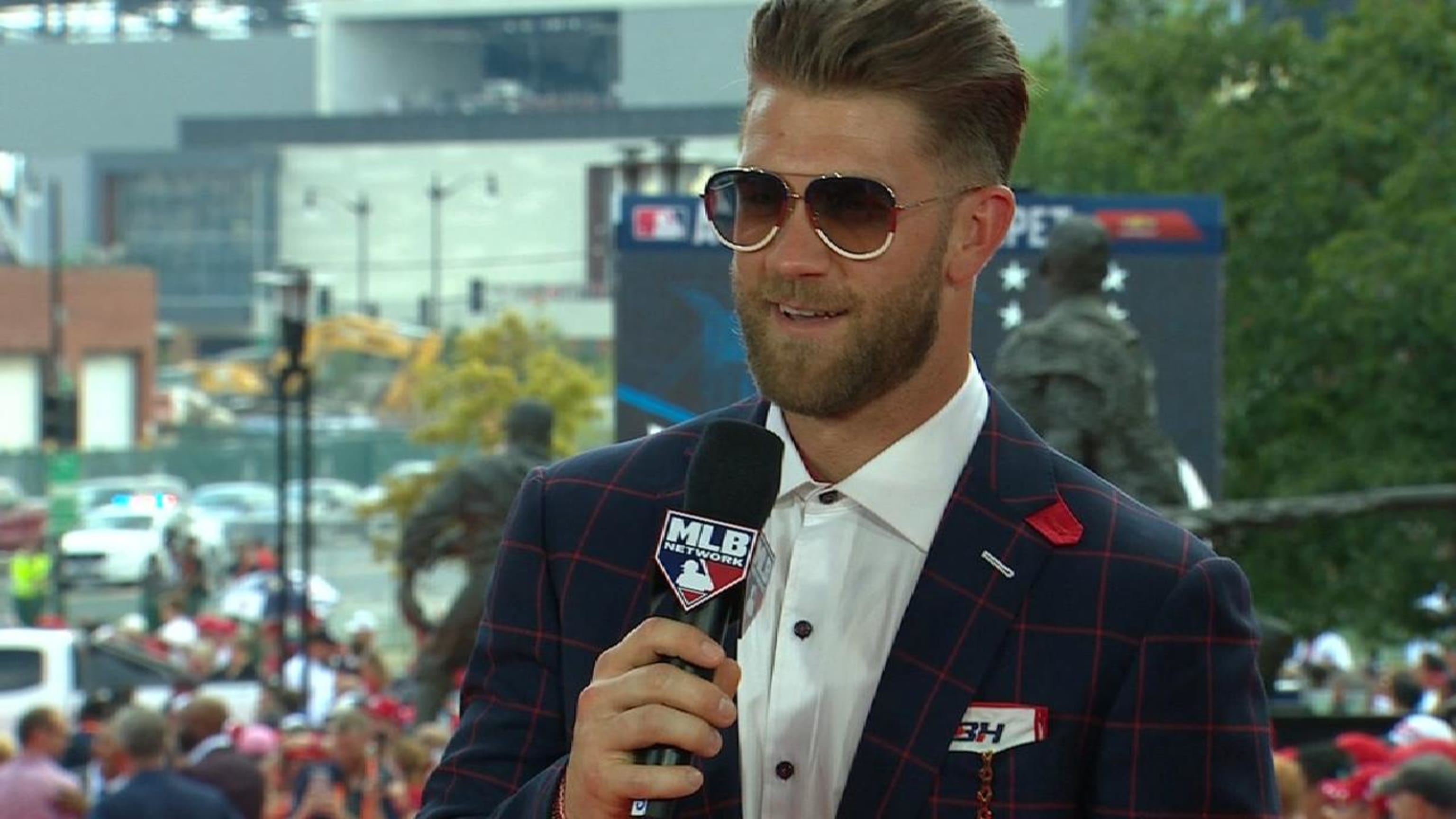 MLB Life on X: Bryce Harper showed up to the game today wearing a
