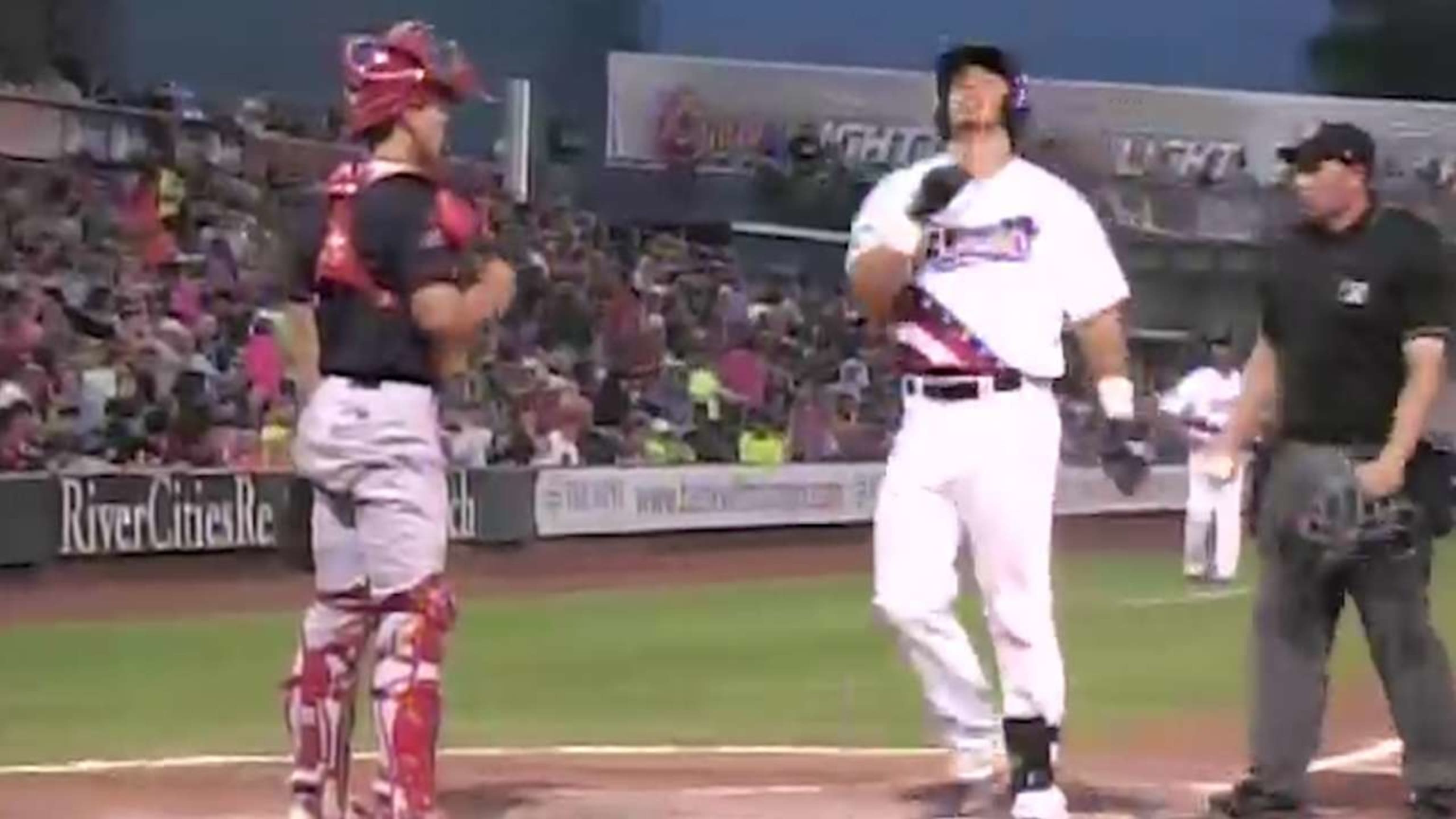 Milwaukee Brewers - Jonathan Lucroy gives Jacob Nottingham some pointers.