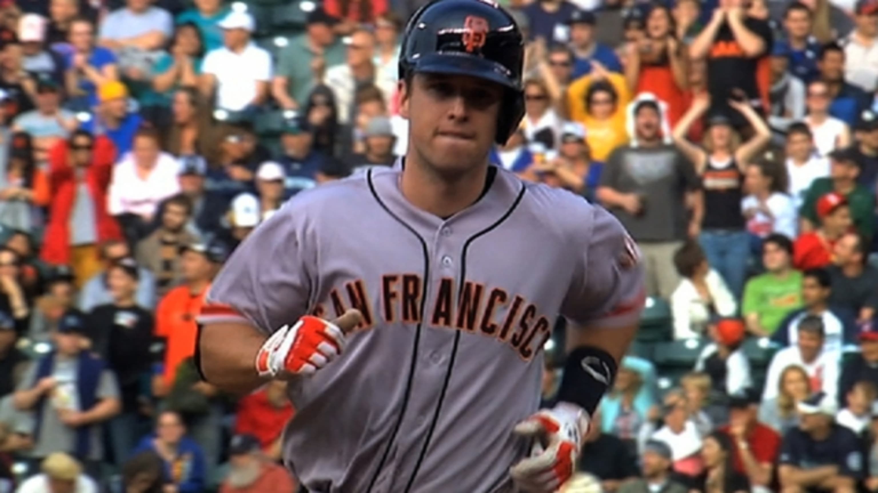 Buster Posey uncorked a literal perfect throw last night, and