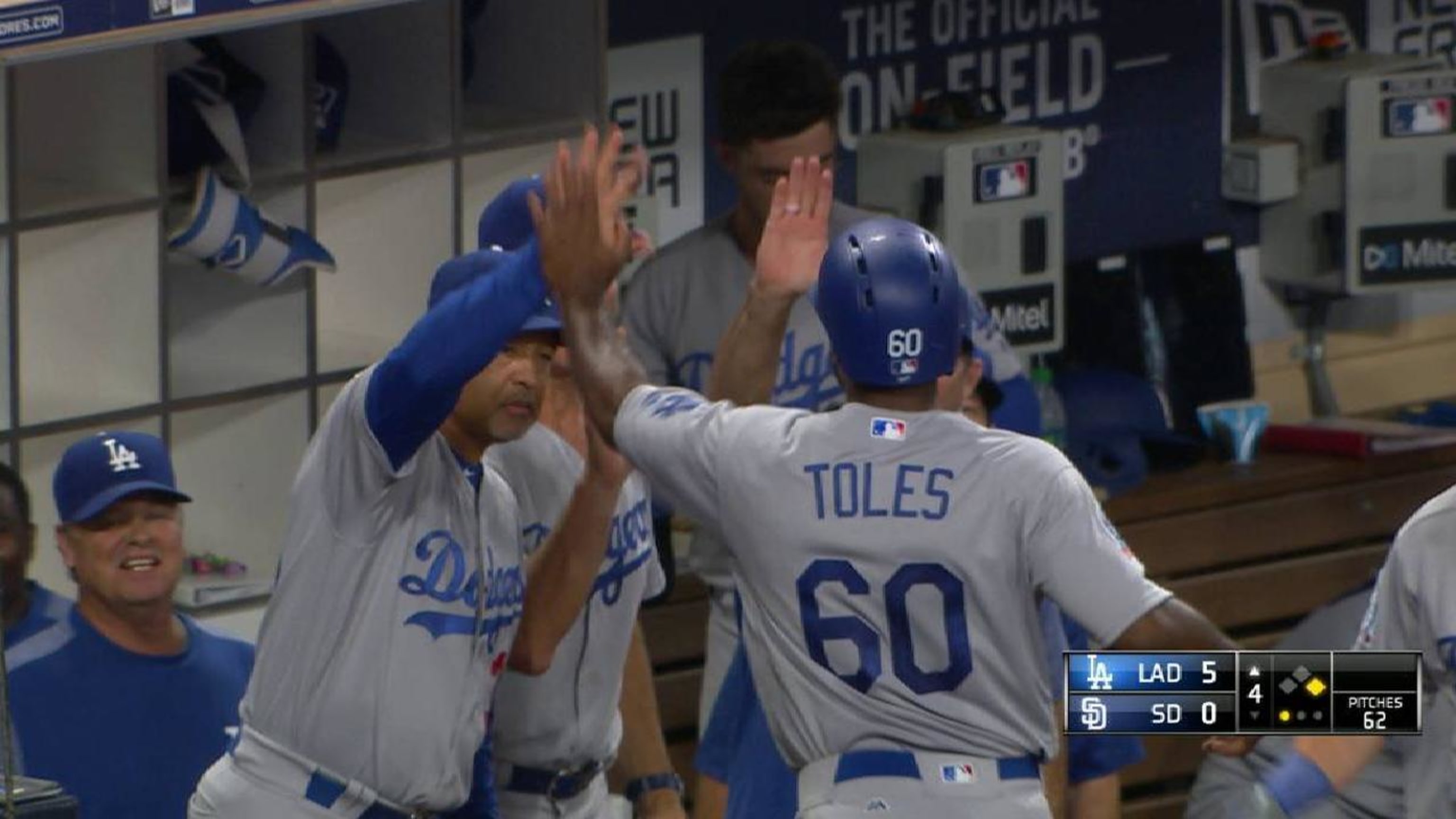Andrew Toles replaces injured Yasiel Puig