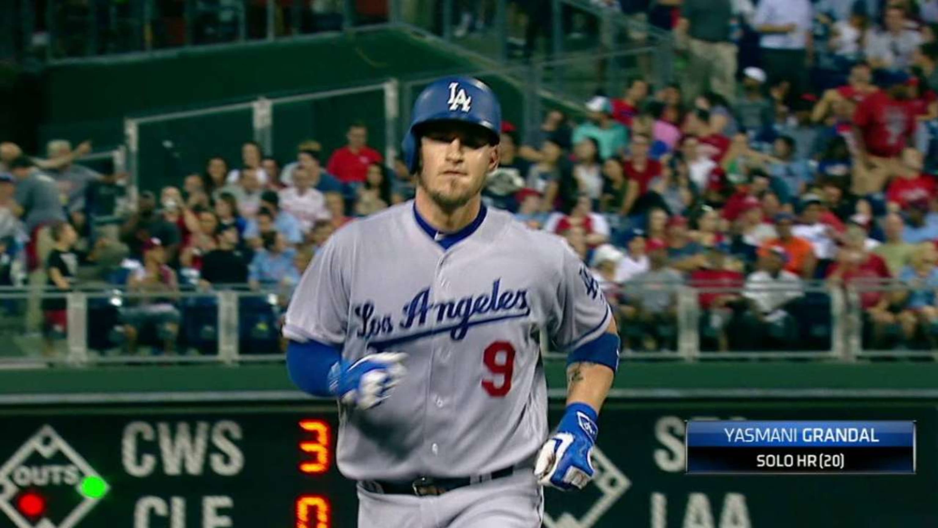 Yasmani Grandal launched a solo shot directly at the picture of