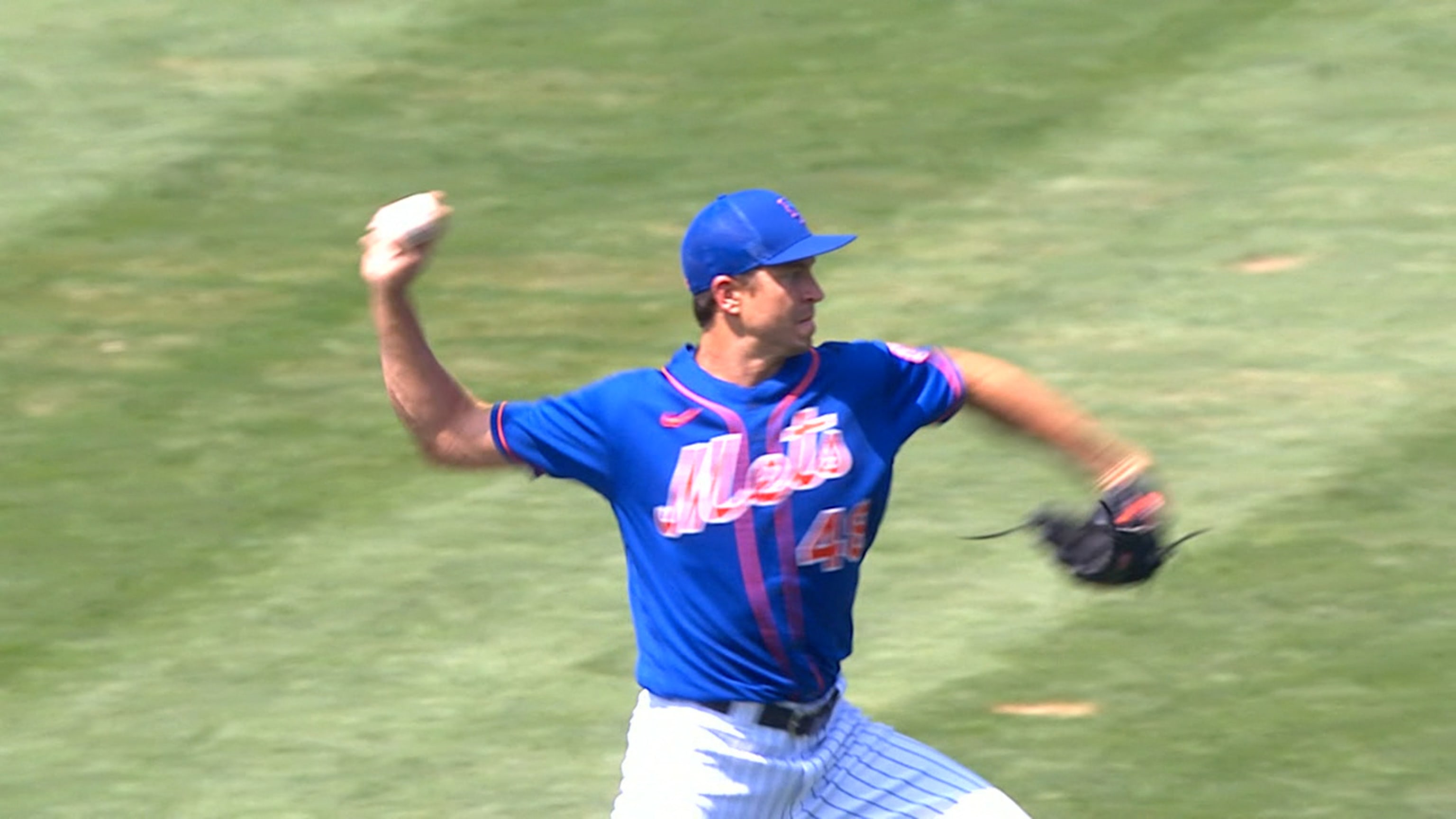 Jacob deGrom makes second rehab start with Syracuse Mets, throwing