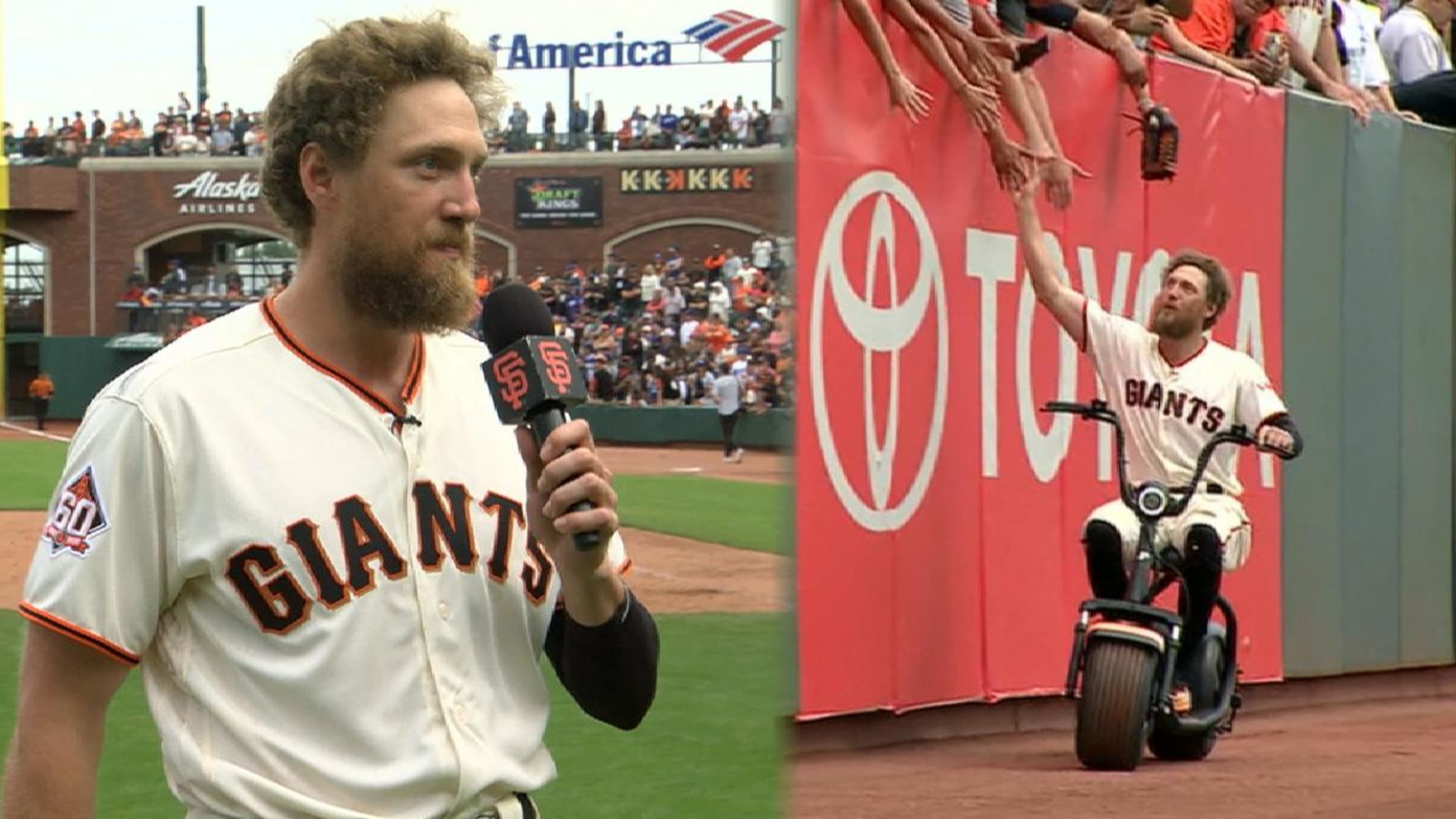 Former San Francisco Giants outfielder Hunter Pence powers Team