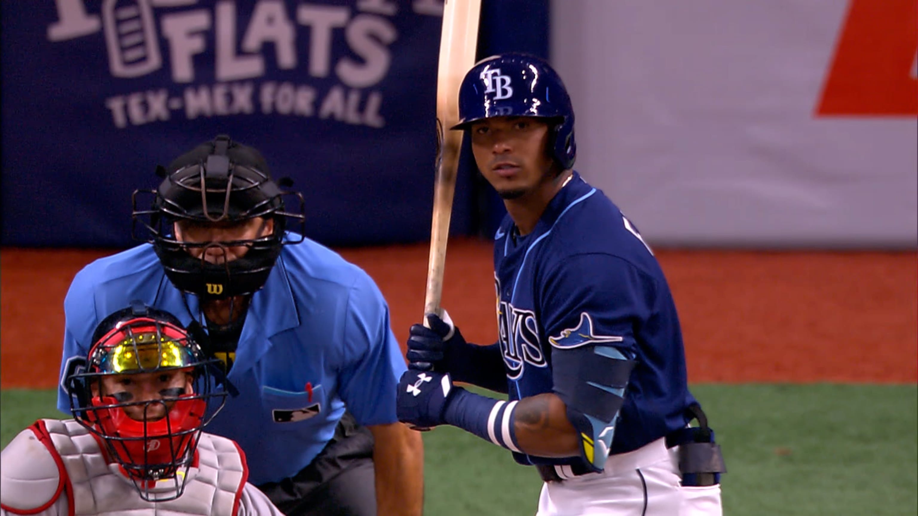 MLB  Wander Franco Flips Ball To Himself Before Throwing To First Base 